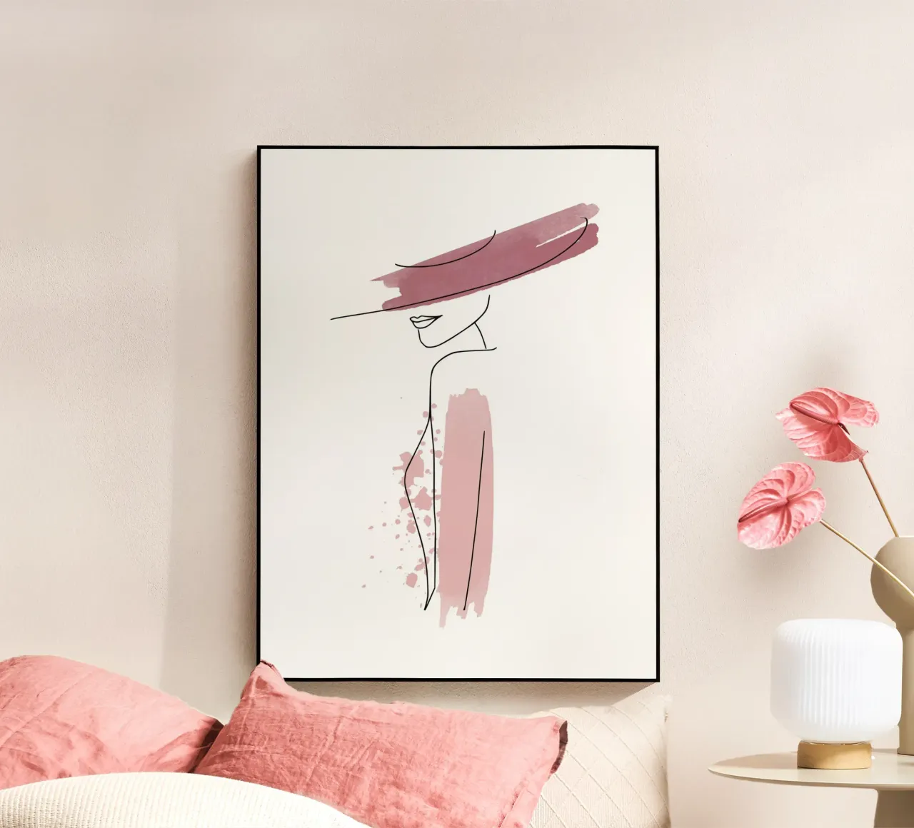 Line Art Donna plexiglass da ArtDesign by KBK