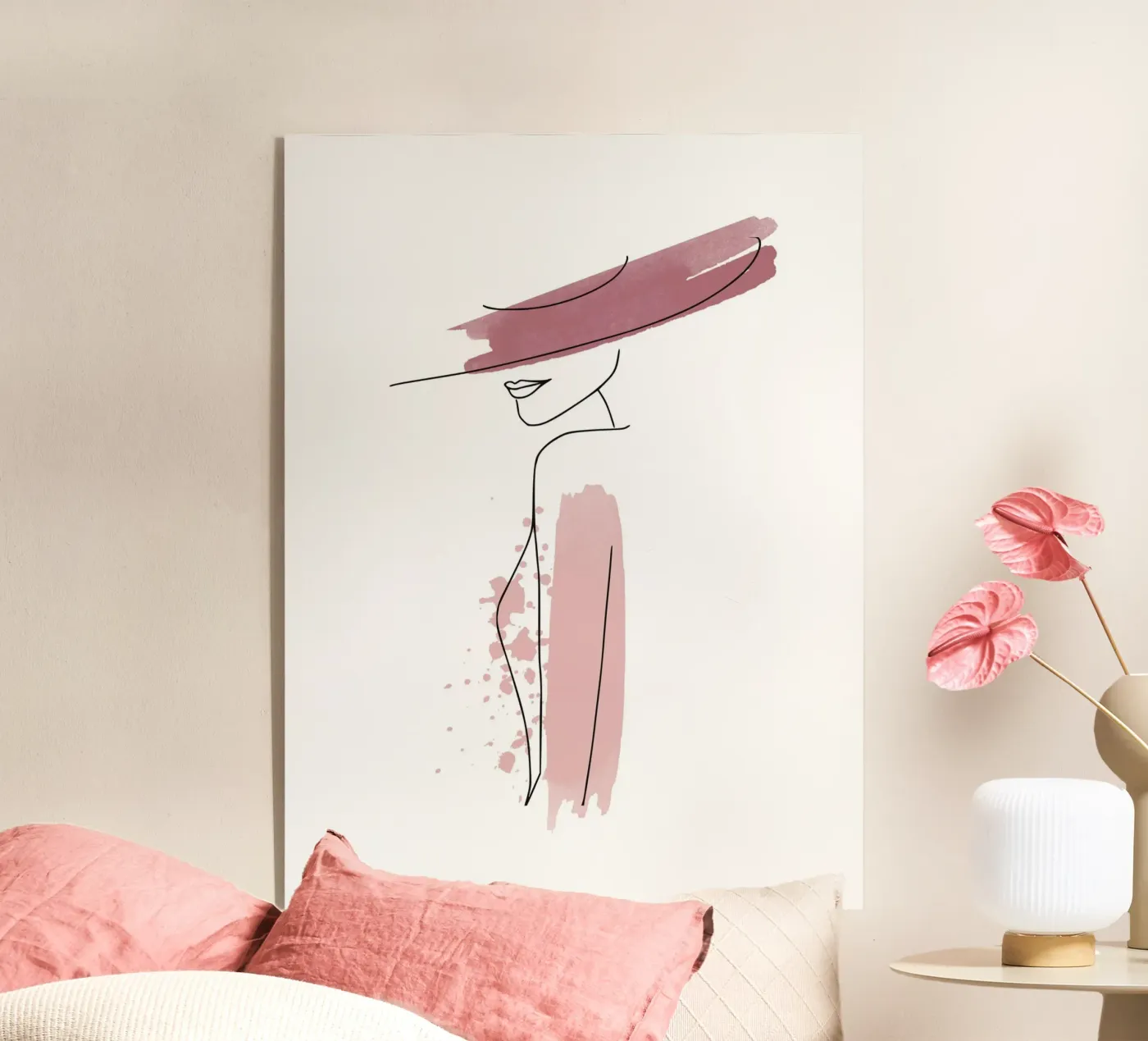 Line Art Donna plexiglass da ArtDesign by KBK