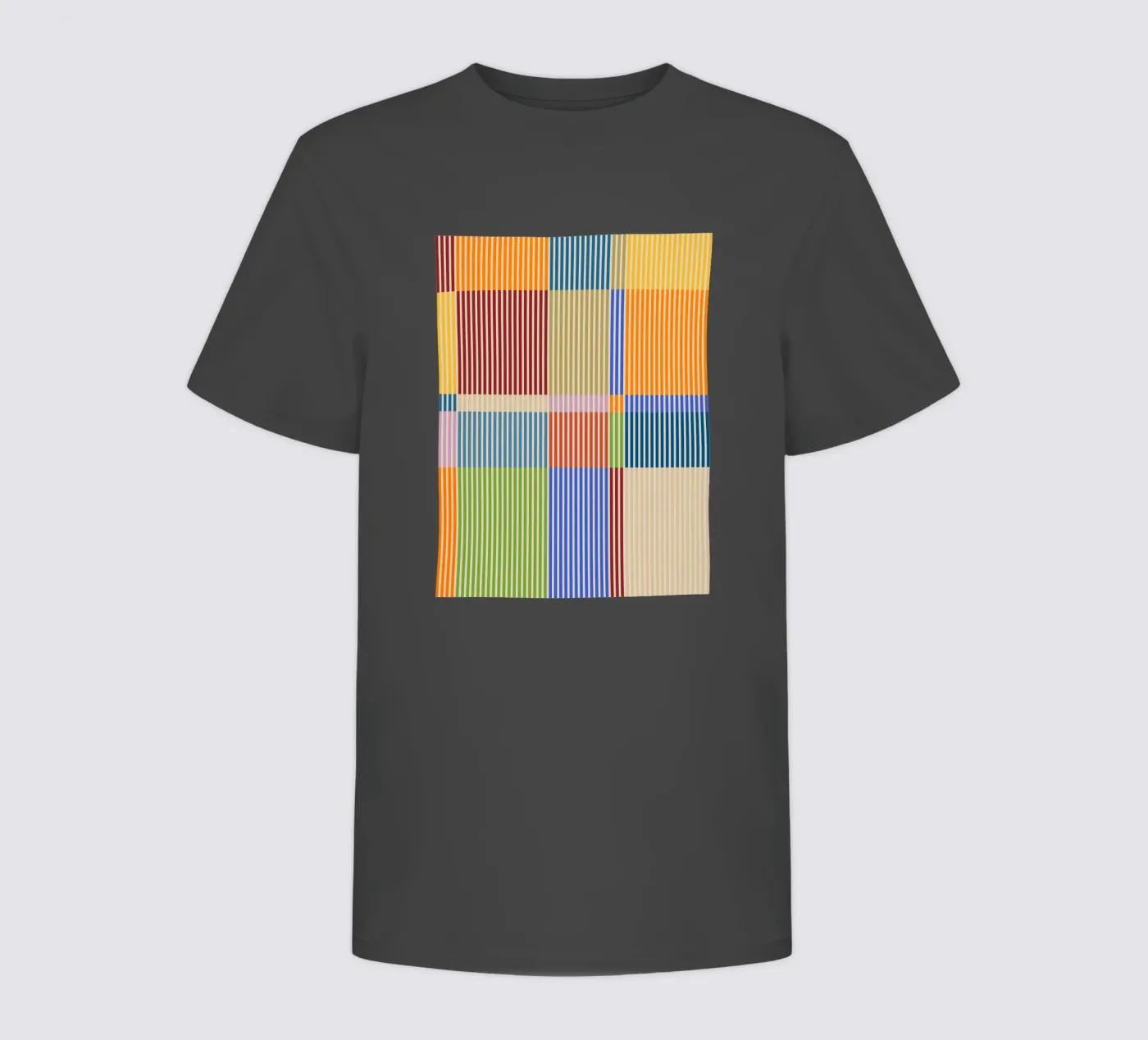 Linee colorate e lineari Bauhaus Patchwork Modello 1 t-shirt bambini da Dominique Vari Abstract
