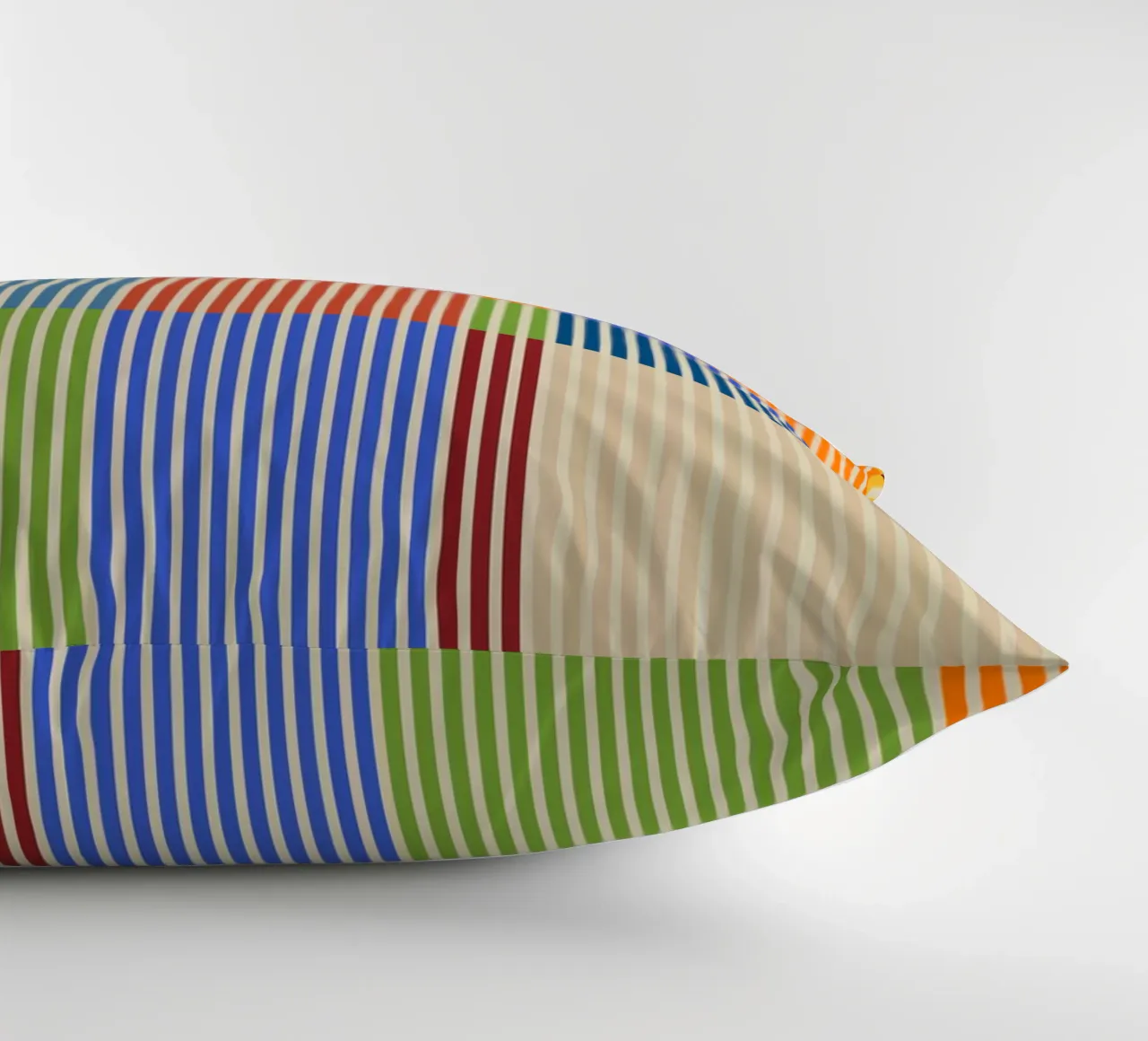 Linee colorate e lineari Bauhaus Patchwork Modello 1 cuscino da Dominique Vari Abstract