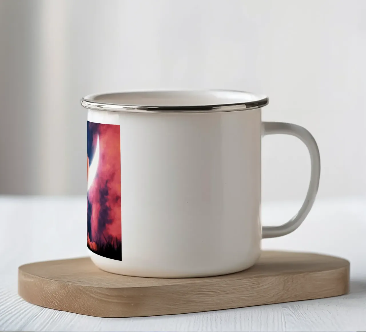 Resta con me tazza in smalto da arizrab