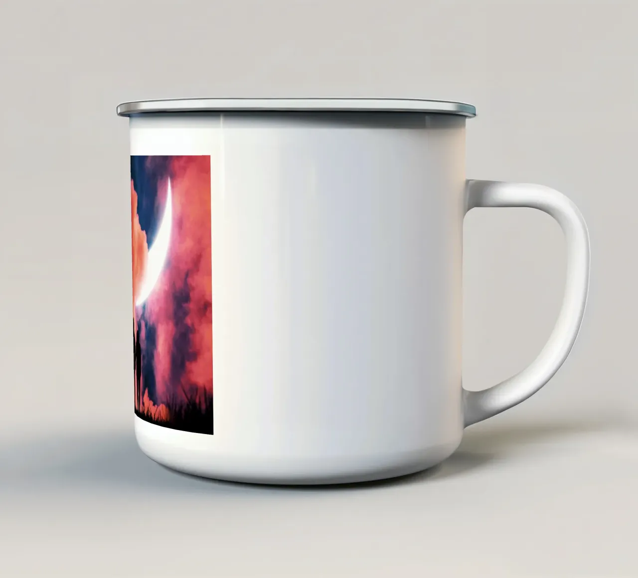 Resta con me tazza in smalto da arizrab