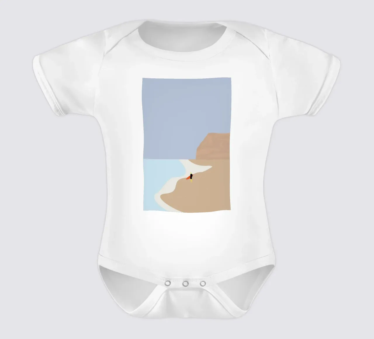 Fornøjelse Surf No. 01 body neonato maniche corte da Swen Swensøn