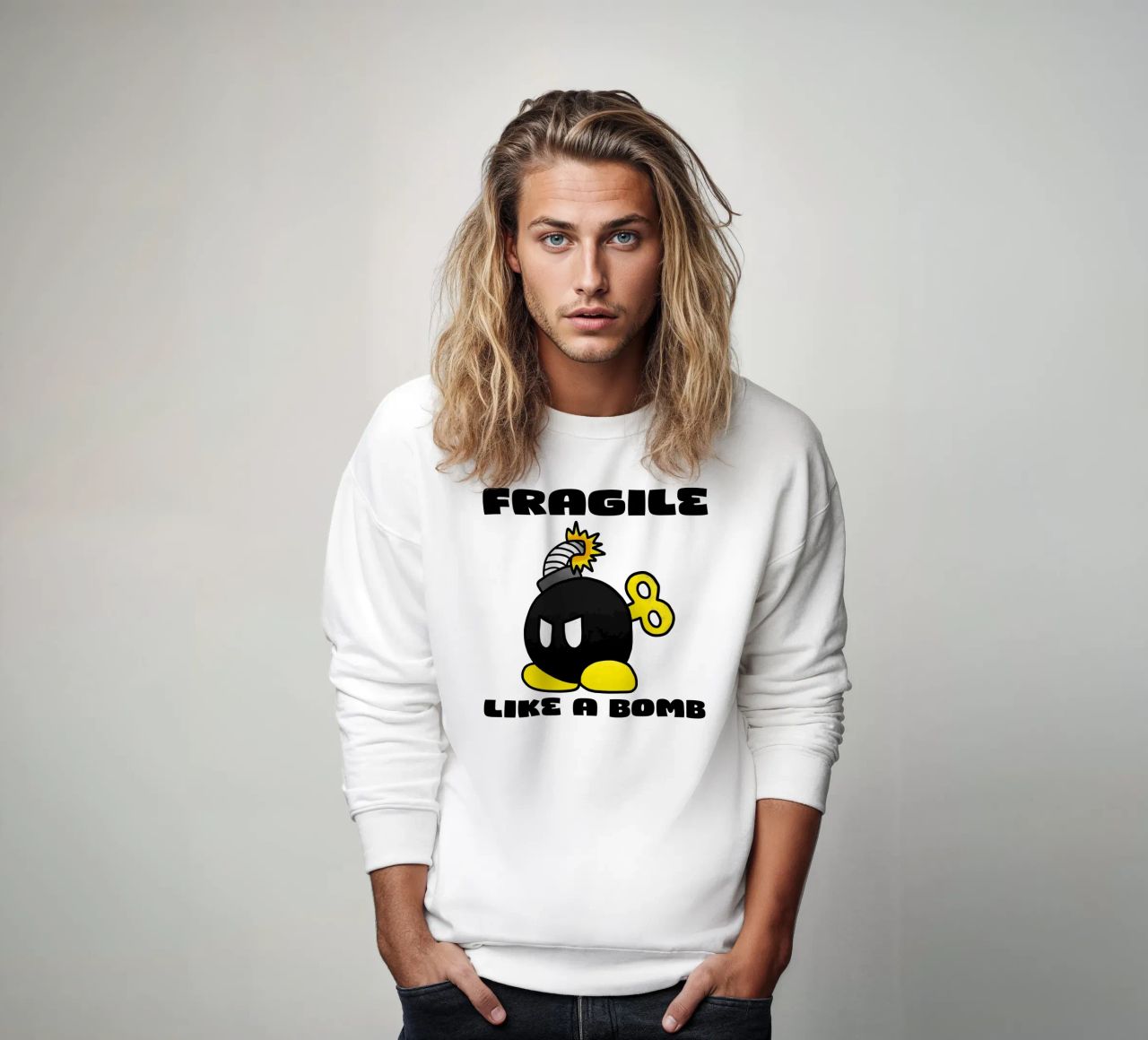 Fragile come una bomba felpa da Loobs