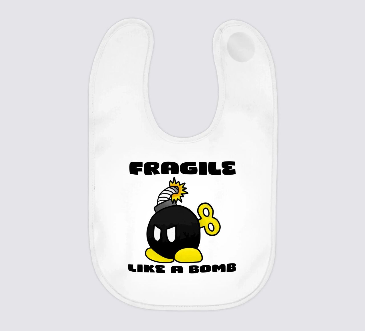 Fragile come una bomba bavaglino da Loobs