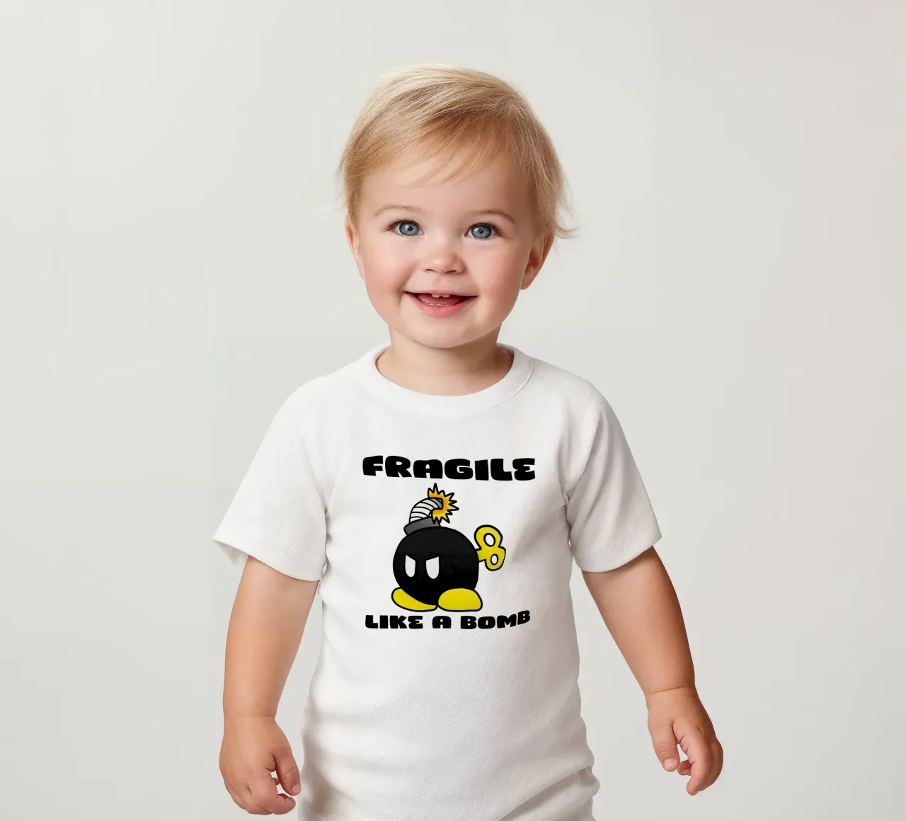 Fragile come una bomba maglietta neonato da Loobs