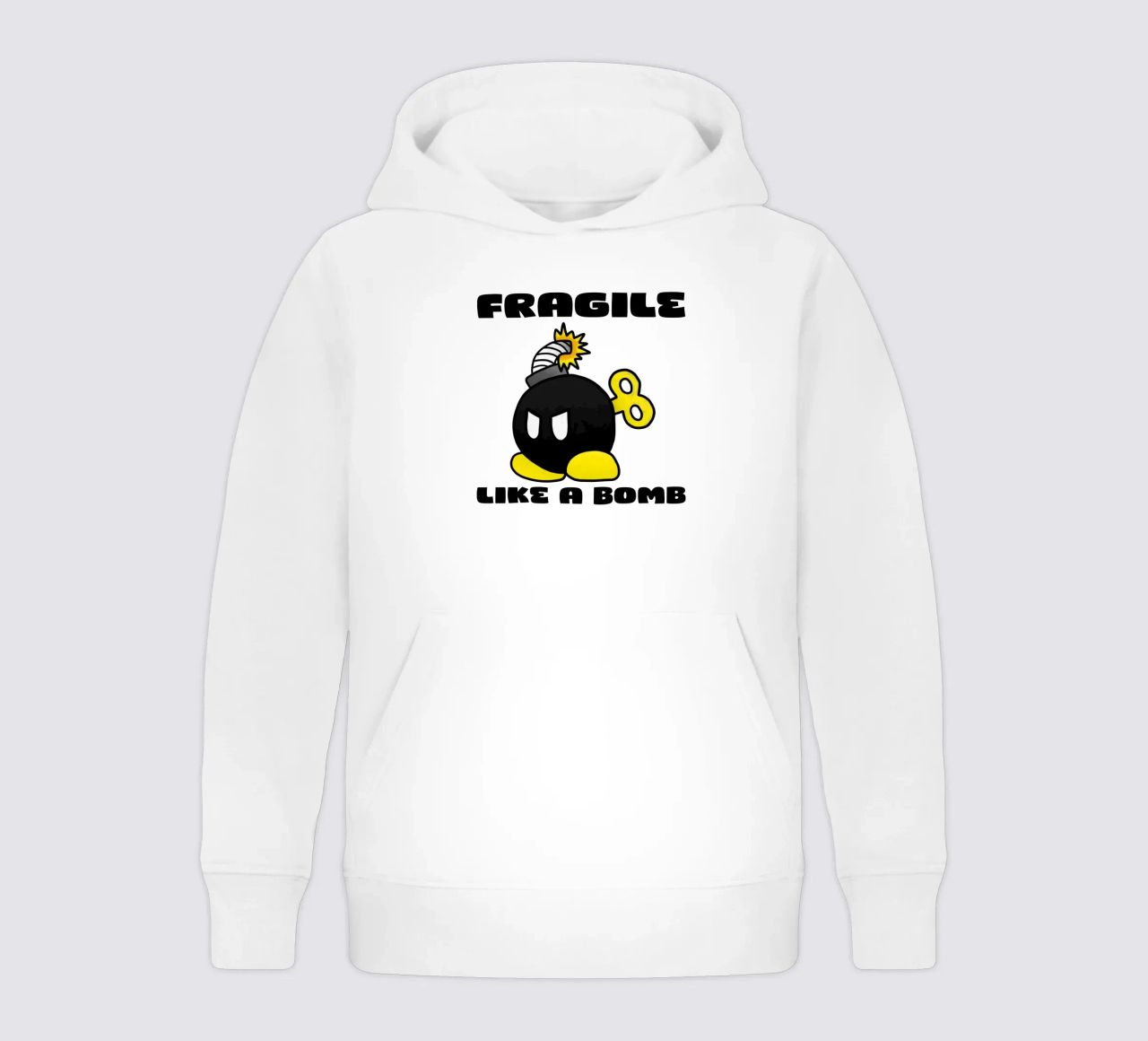 Fragile come una bomba felpa bambino con cappuccio da Loobs