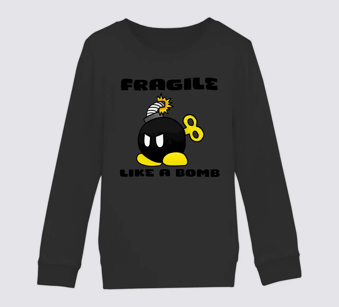 Fragile come una bomba felpa bambino da Loobs