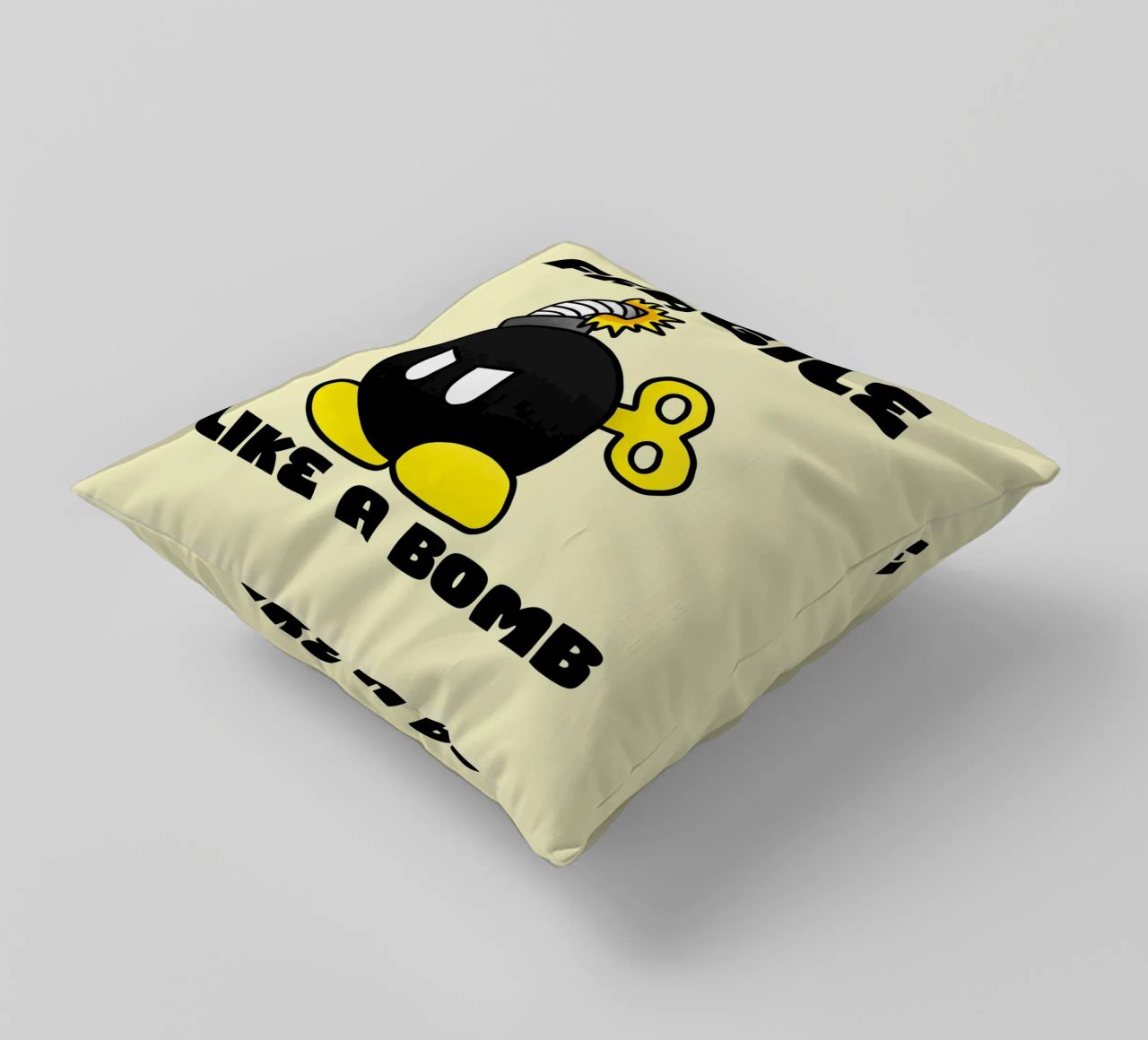 Fragile come una bomba cuscino da Loobs