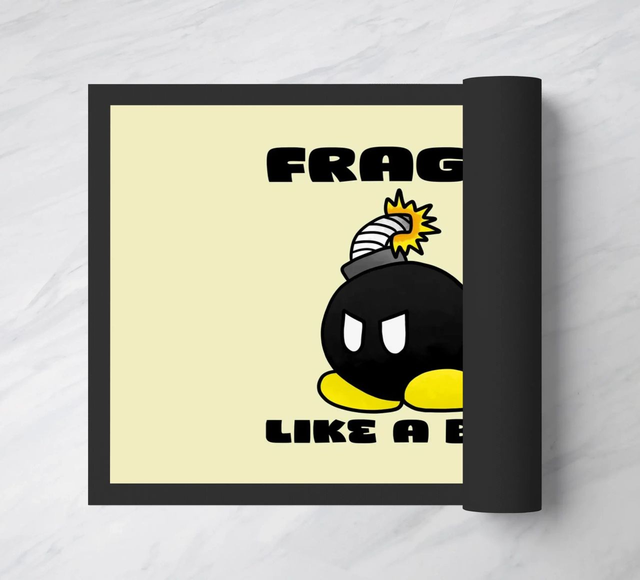 Fragile like a Bomb doormat by Loobs