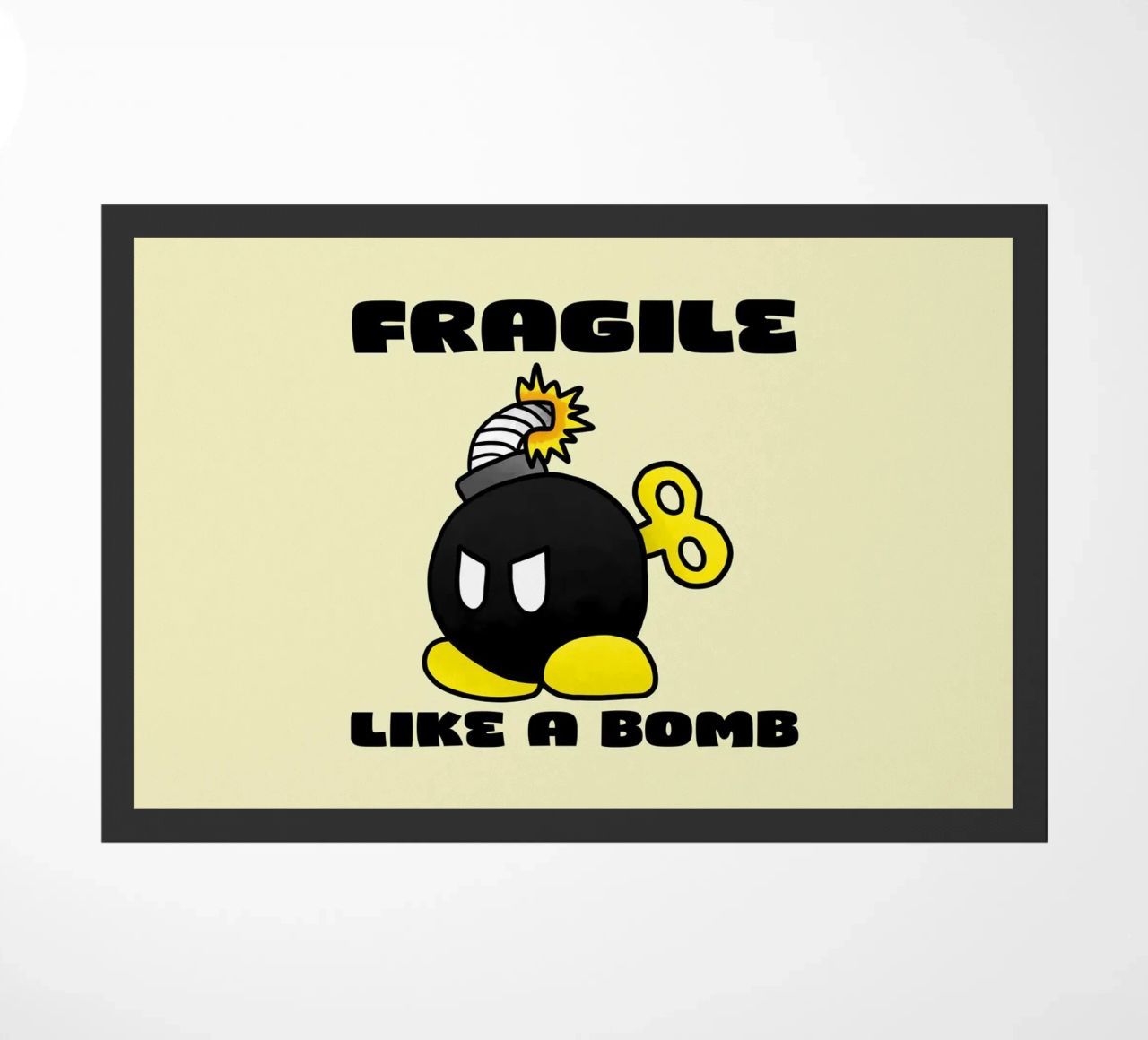 Fragile like a Bomb doormat by Loobs