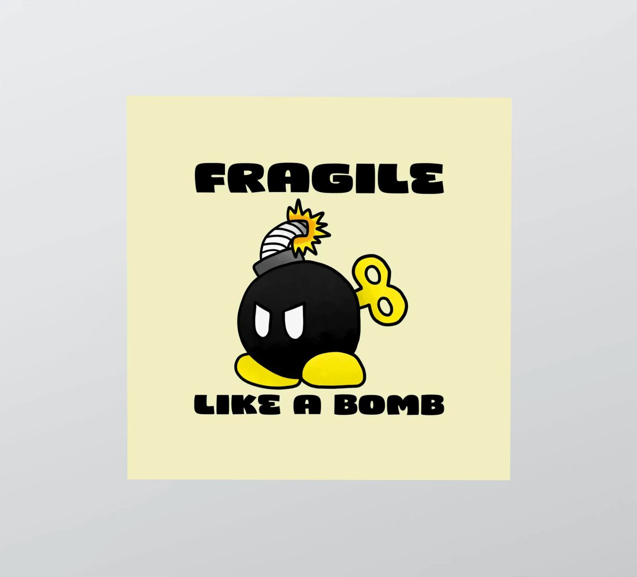 Fragile comme une bombe autocollant de Loobs