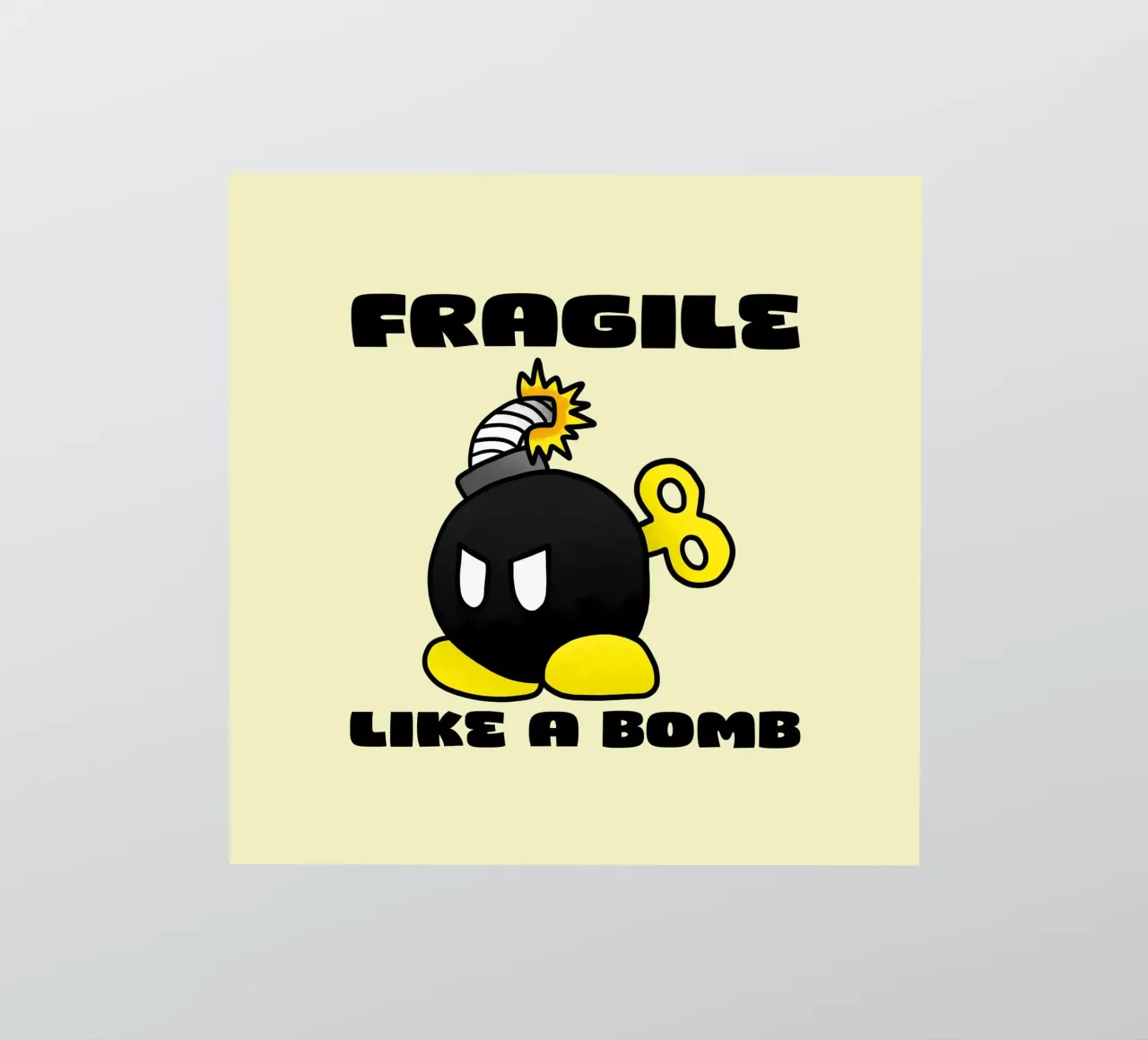 Fragile come una bomba adesivo da Loobs