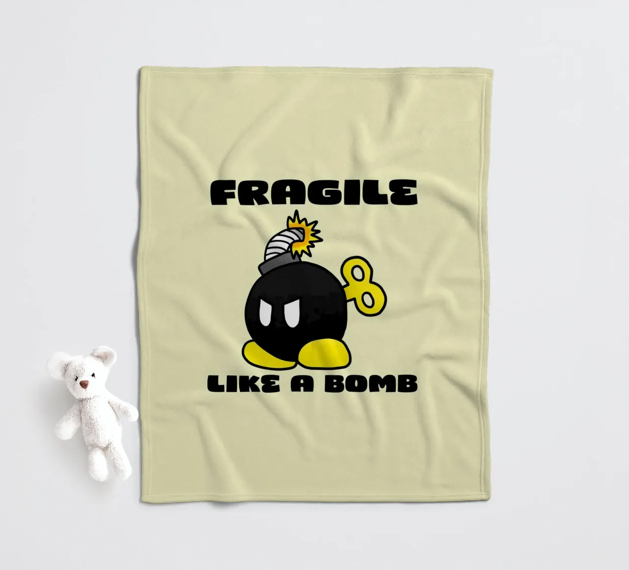 Fragile come una bomba coperta in pile da Loobs