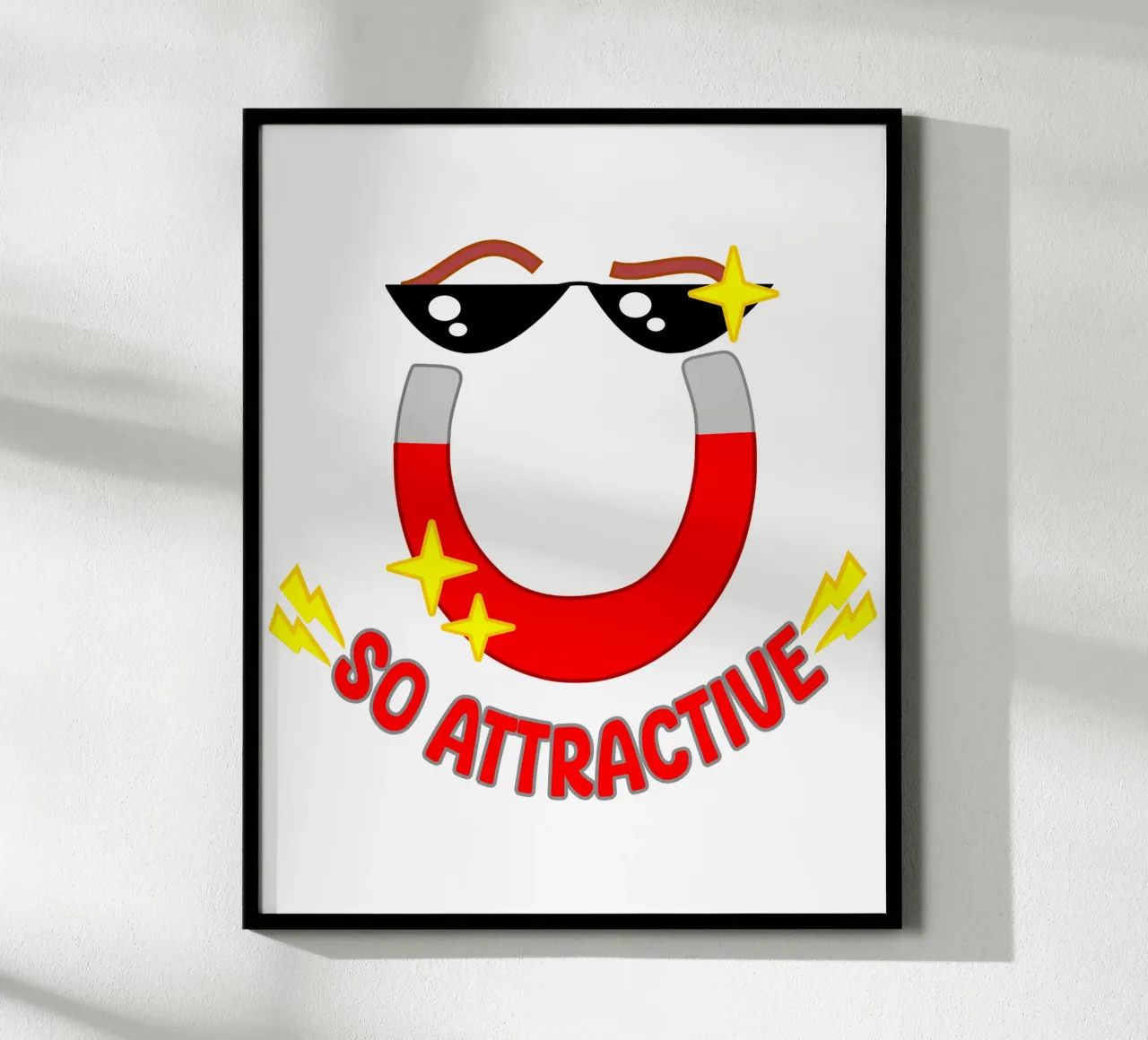 Magnete attraente poster con telaio in plastica da sillyindustries