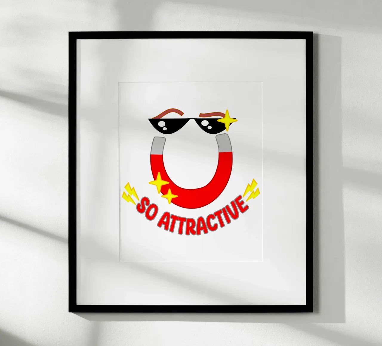 Magnete attraente poster con telaio in plastica da sillyindustries