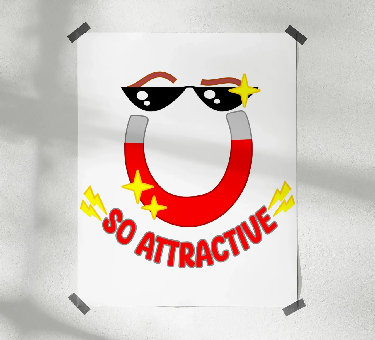Magnete attraente poster con telaio in plastica da sillyindustries