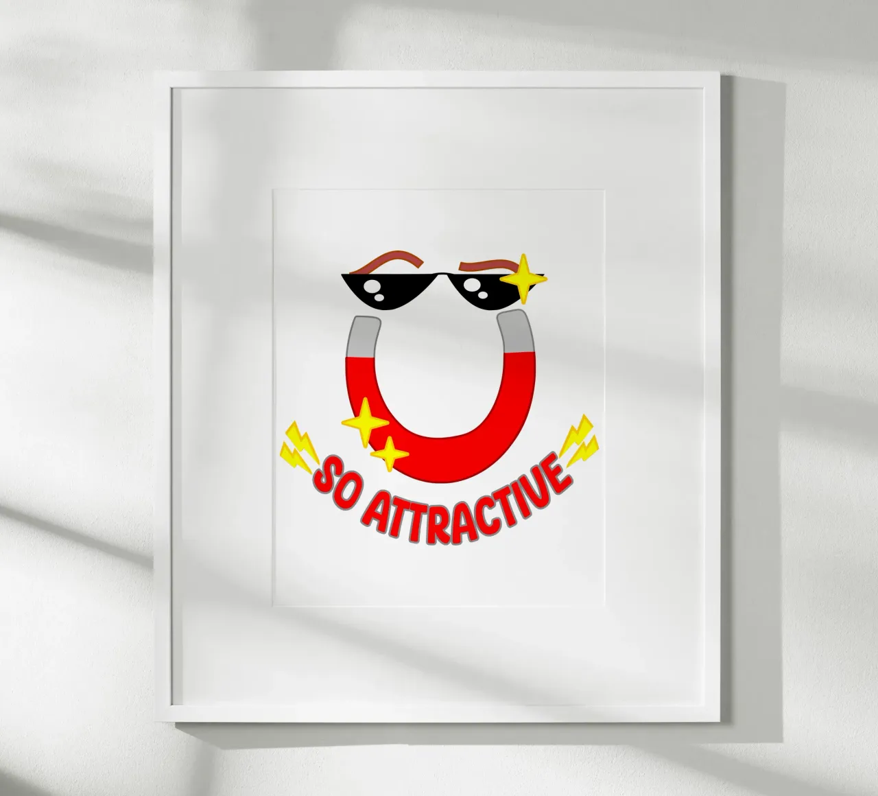 Magnete attraente poster con telaio in plastica da sillyindustries