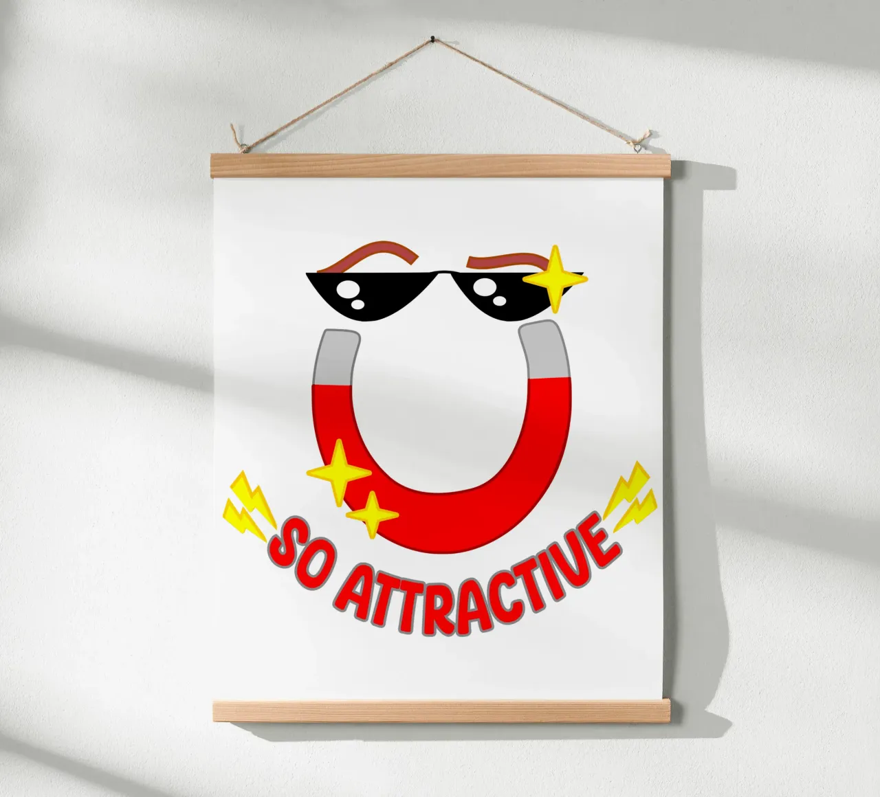 Magnete attraente poster con telaio in plastica da sillyindustries
