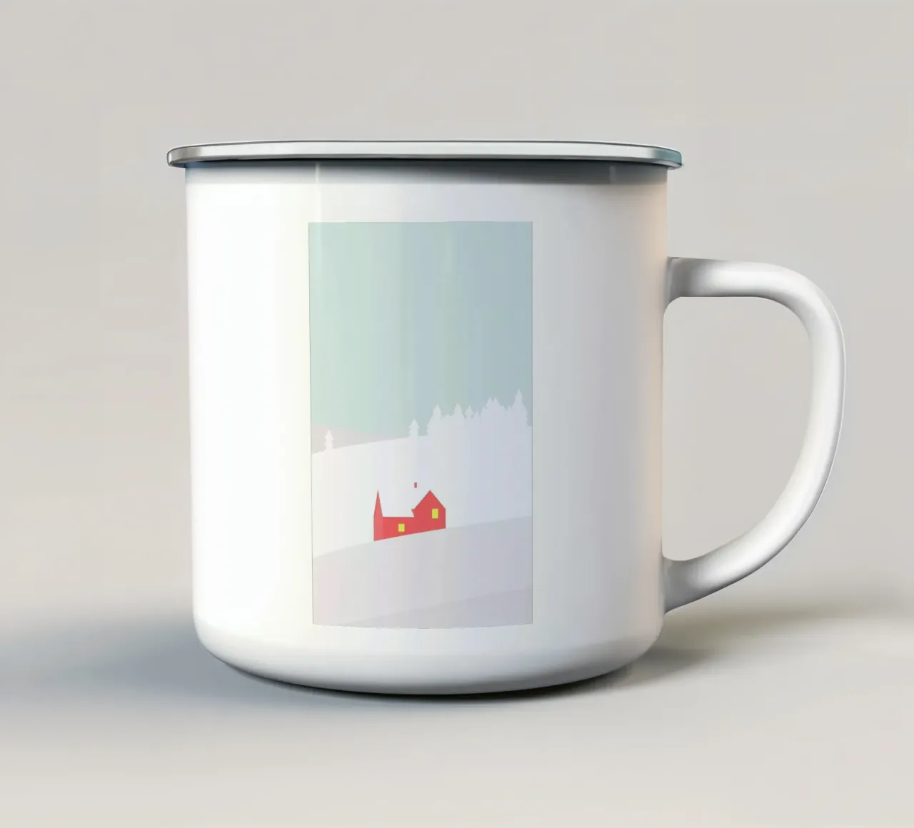 Hus No. 1 enamel mug by Swen Swensøn