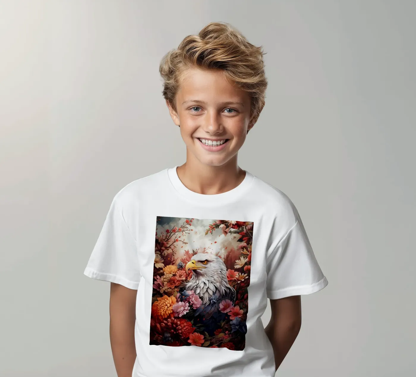 Eagle Flowers t-shirt bambini da Mateo