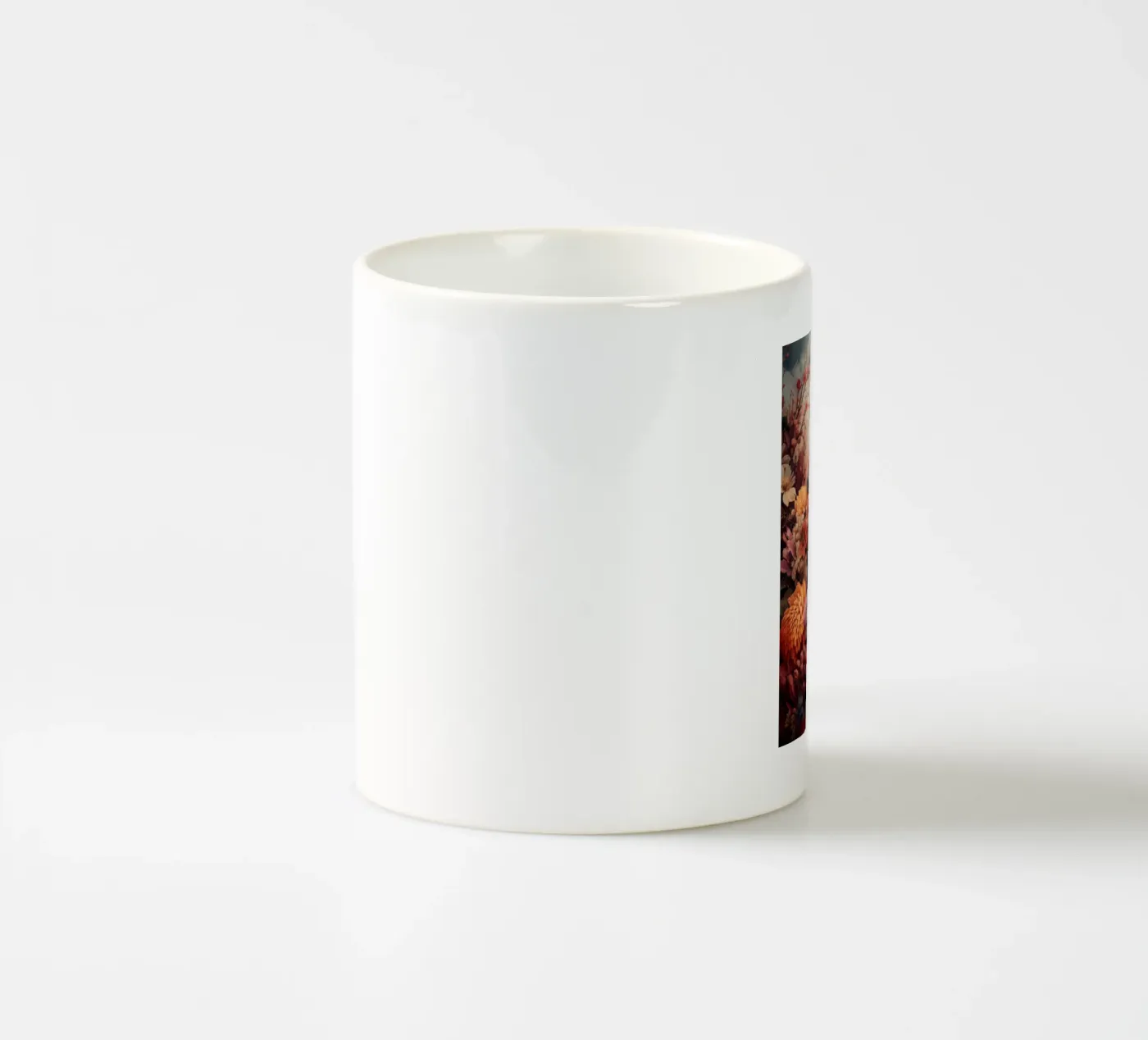 Eagle Flowers ceramic mug by Mateo