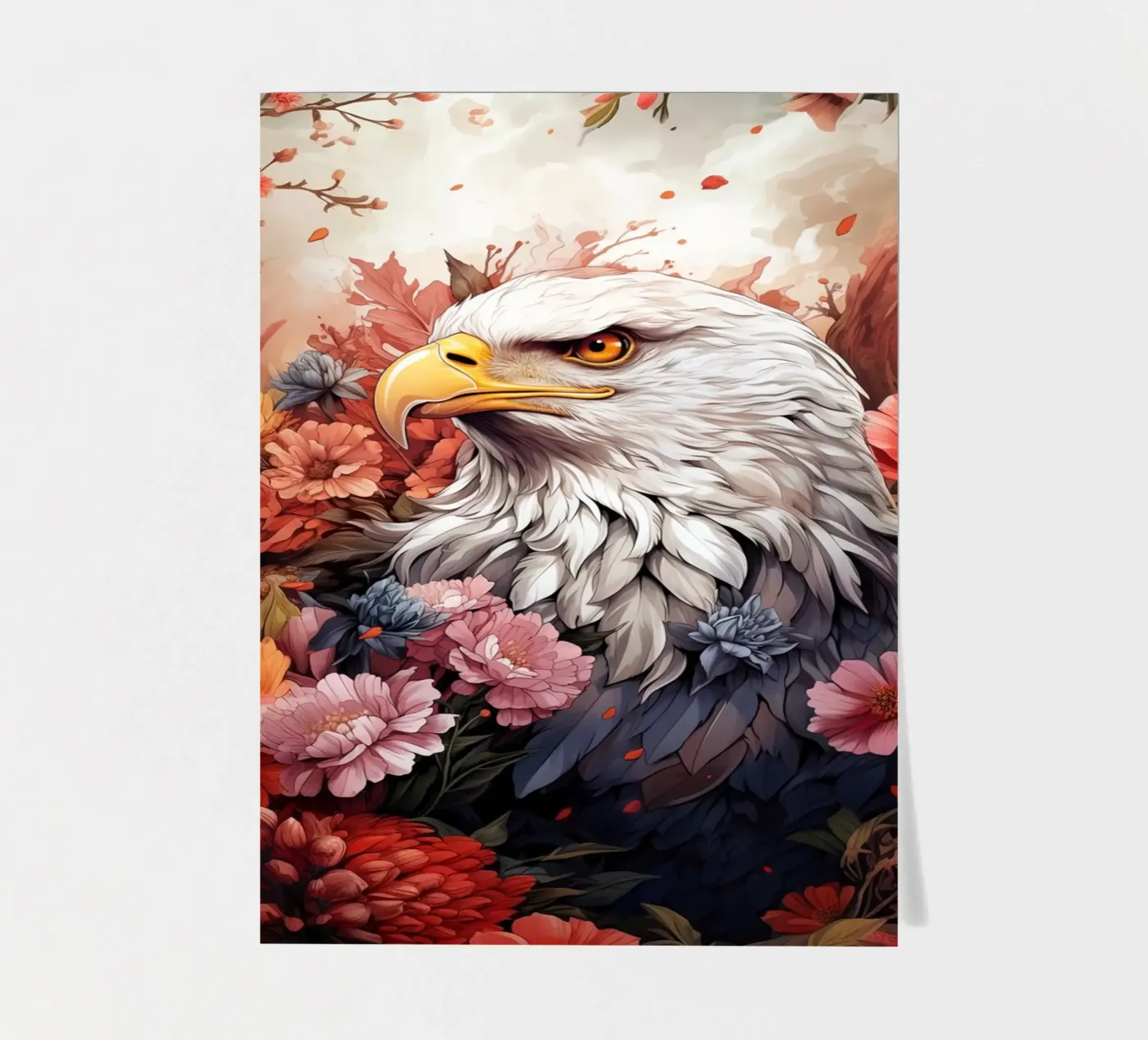 Eagle Flowers sticker sheet by Mateo