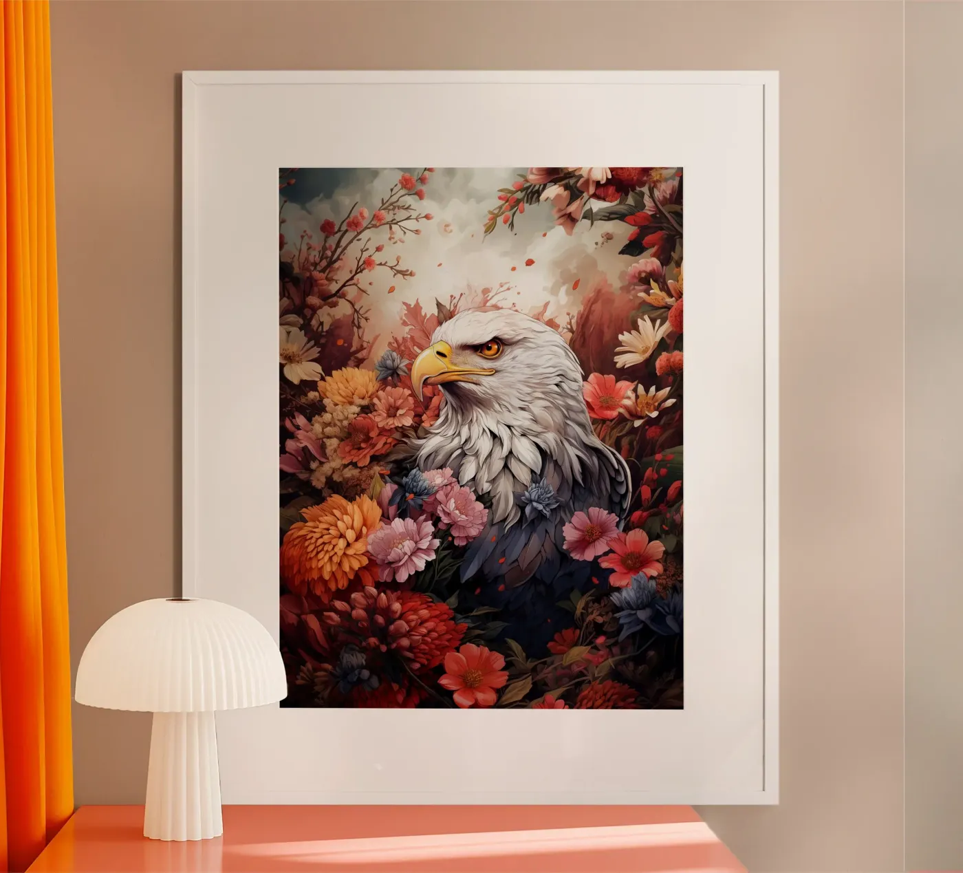Eagle Flowers poster van Mateo