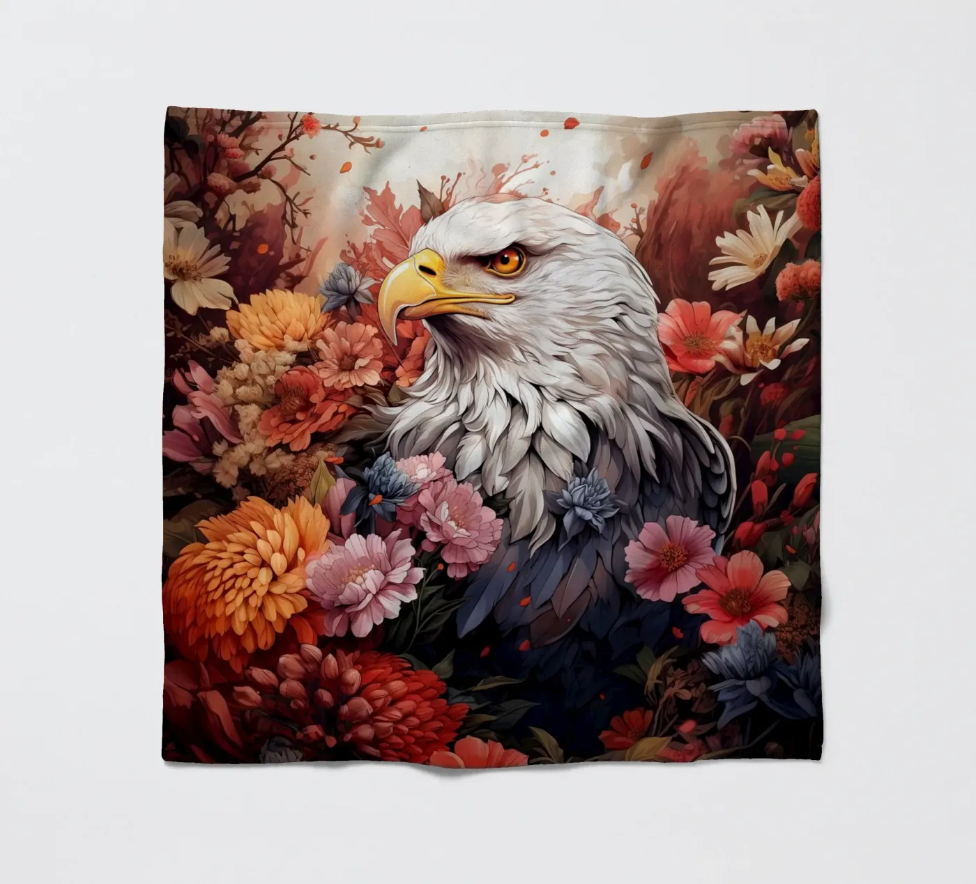 Eagle Flowers Fleecedecke von Mateo