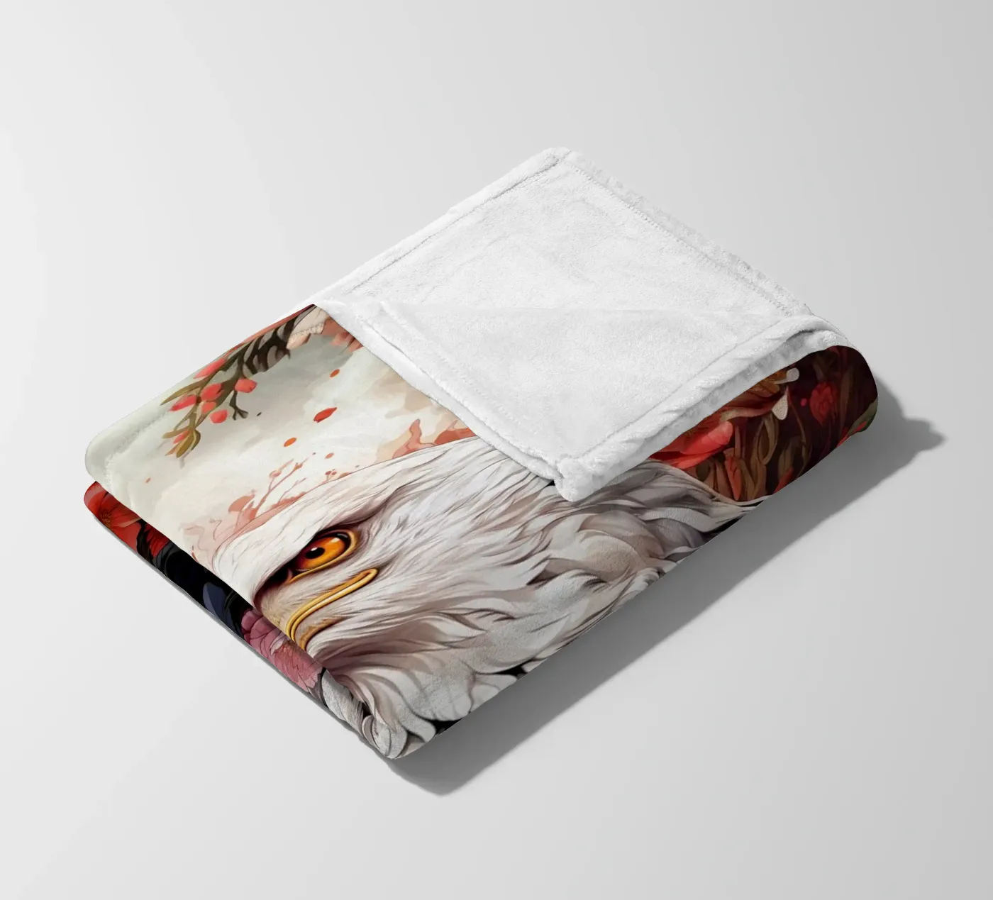 Eagle Flowers Fleecedecke von Mateo