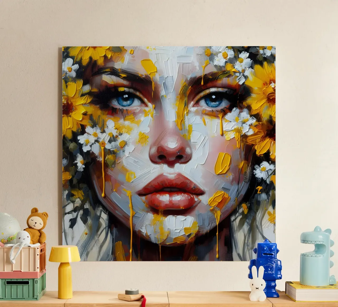 FIORI BOTANICI RITRATTO PITTURA plexiglass da ARTOMATIC