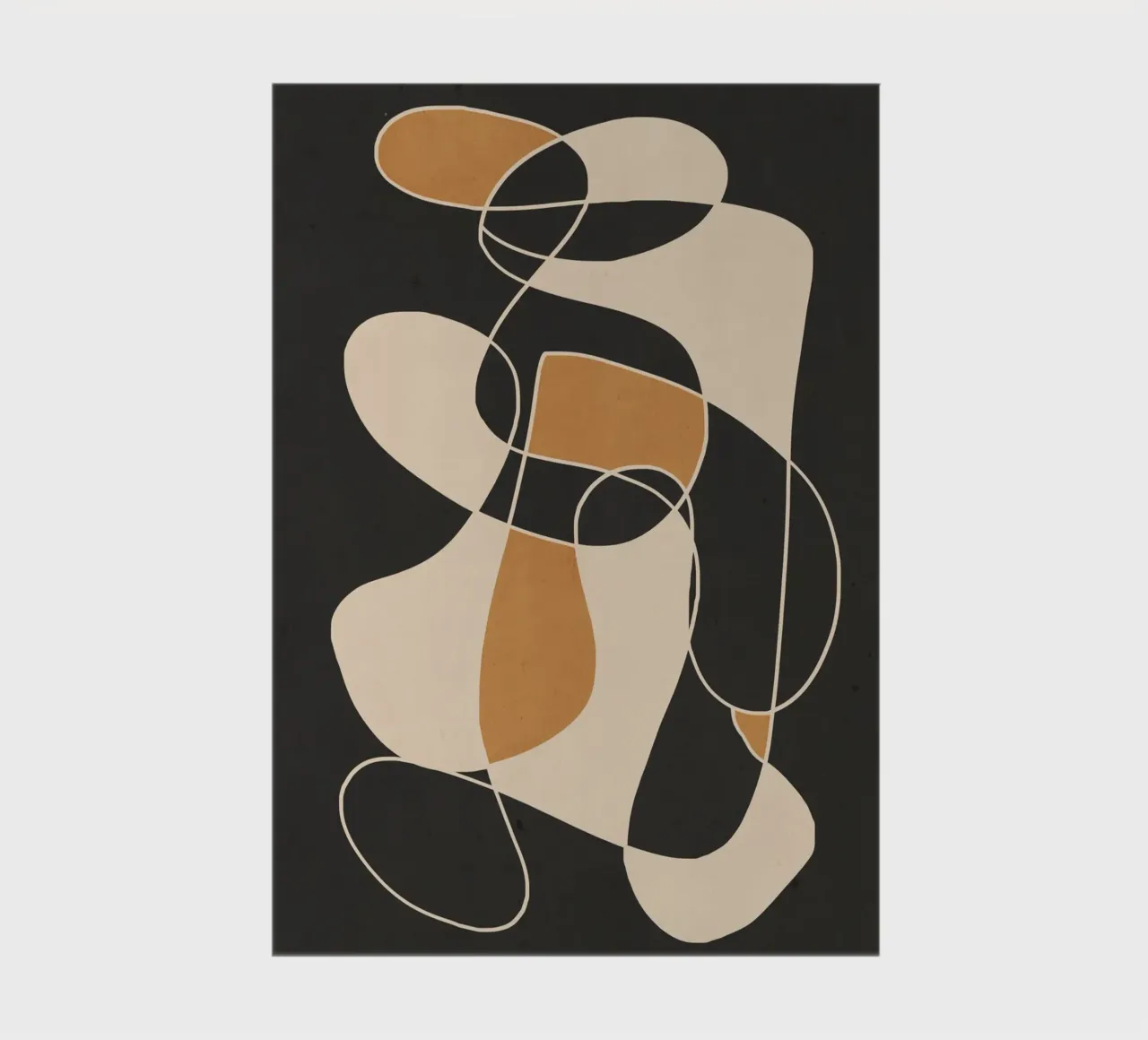 Modern Abstract Minimal Art 25 notebook by ThingDesign