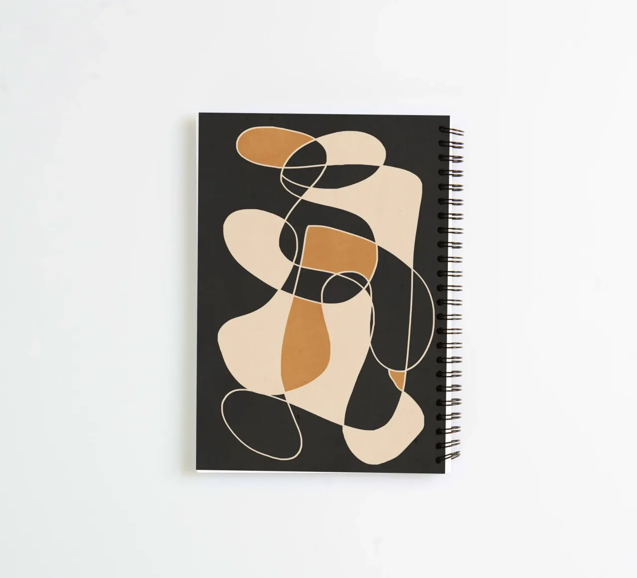 Modern Abstract Minimal Art 25 spiral notebook by ThingDesign