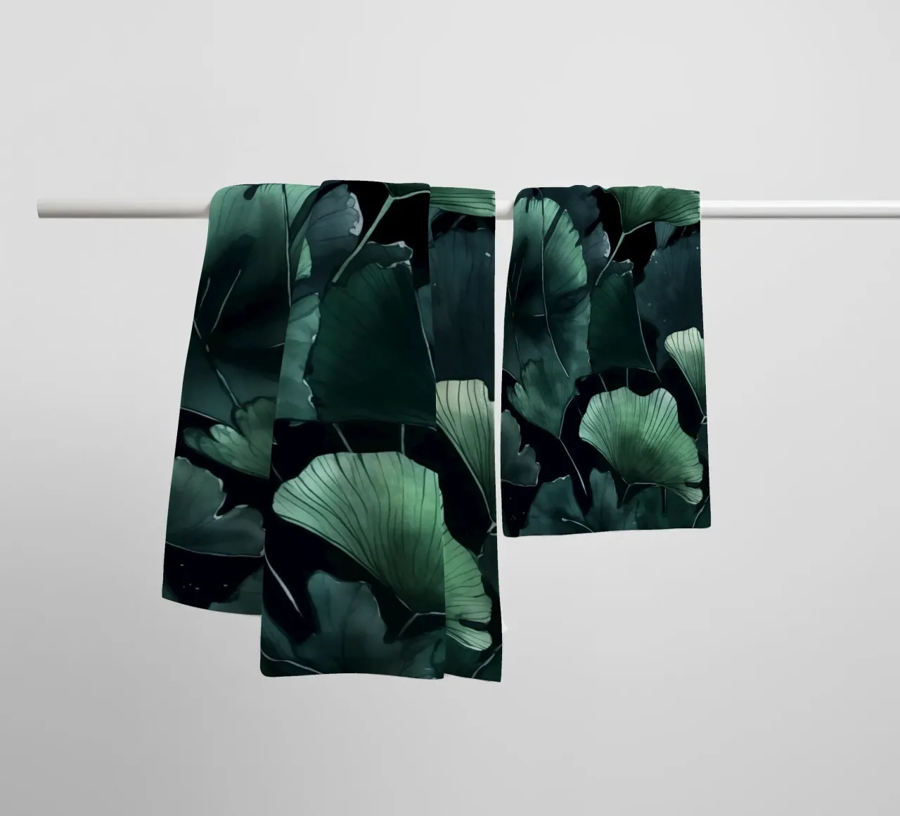 Foglie di ginkgo asciugamano da bagno da Justyna Jaszke JBJart