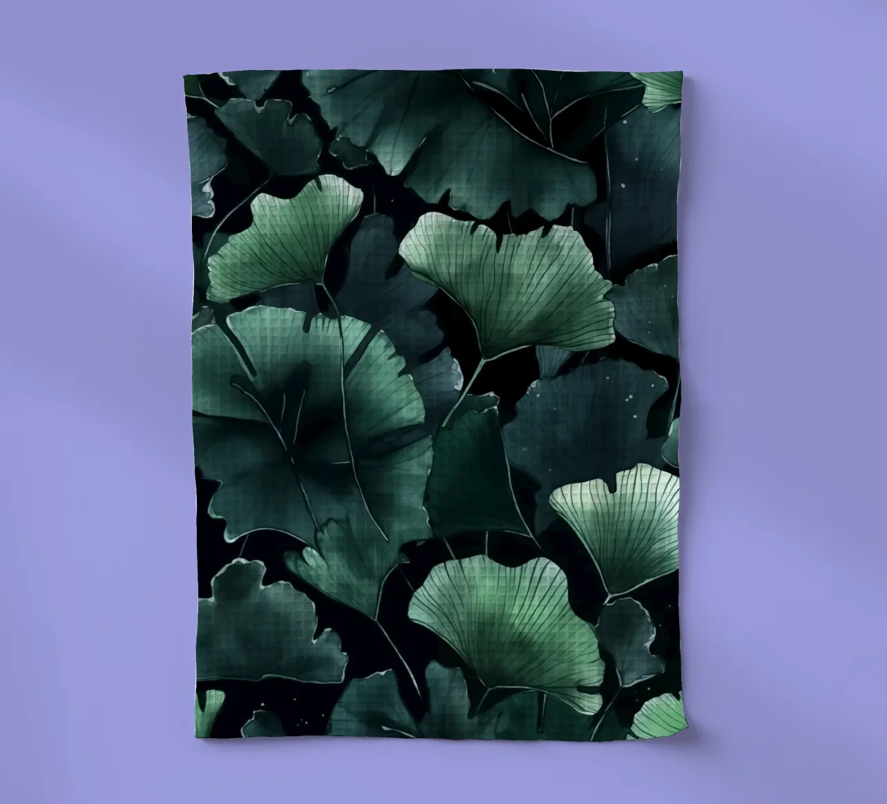 Foglie di ginkgo canovaccio da cucina da Justyna Jaszke JBJart