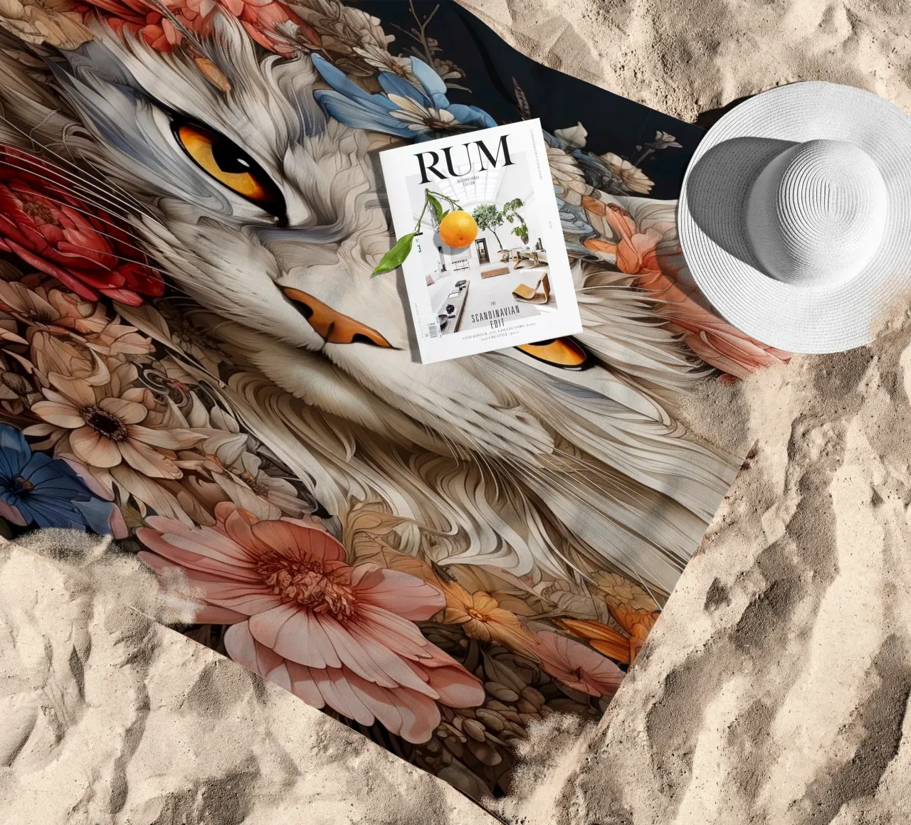 Cat Flowers telo mare da Mateo