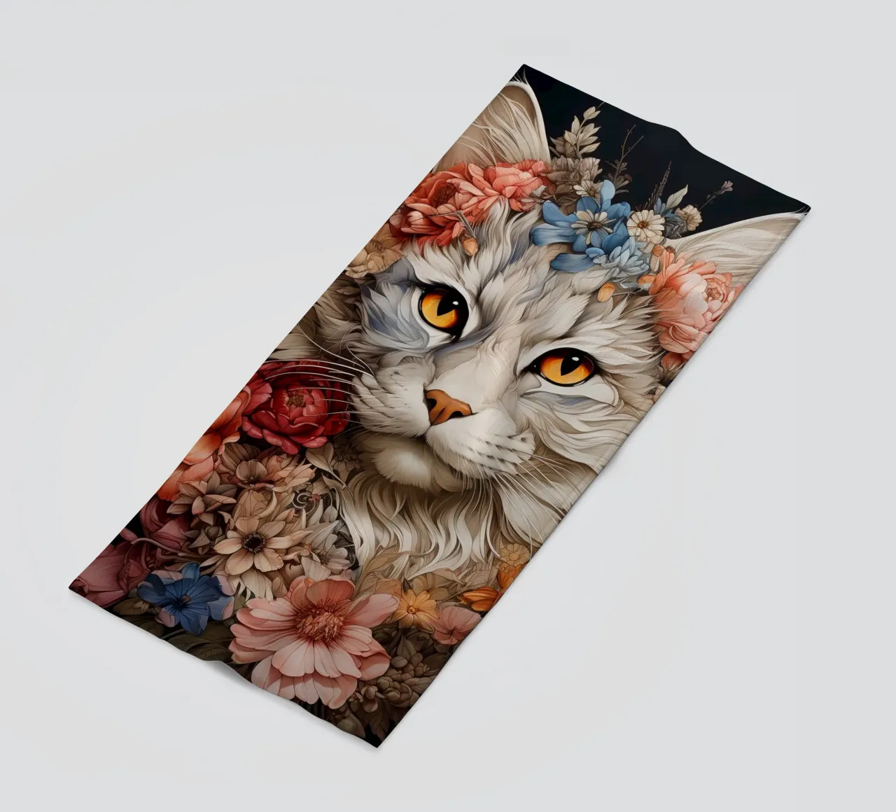 Cat Flowers telo mare da Mateo