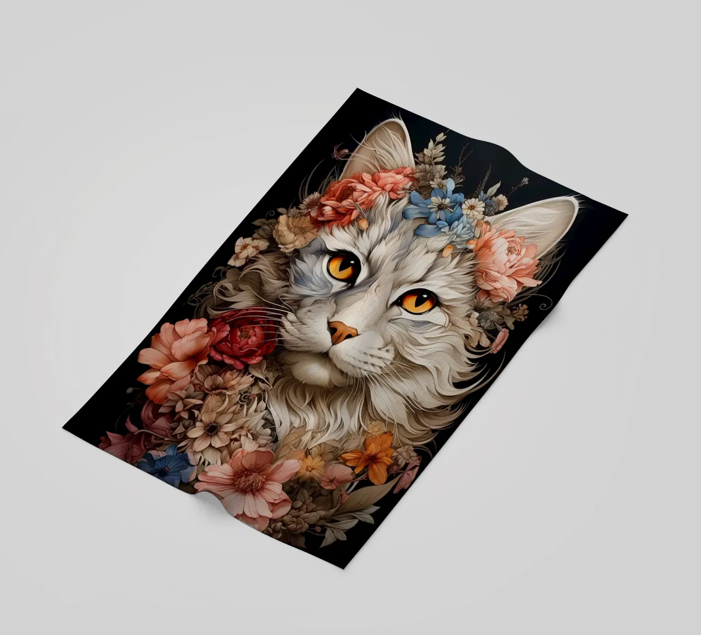 Cat Flowers telo mare da Mateo