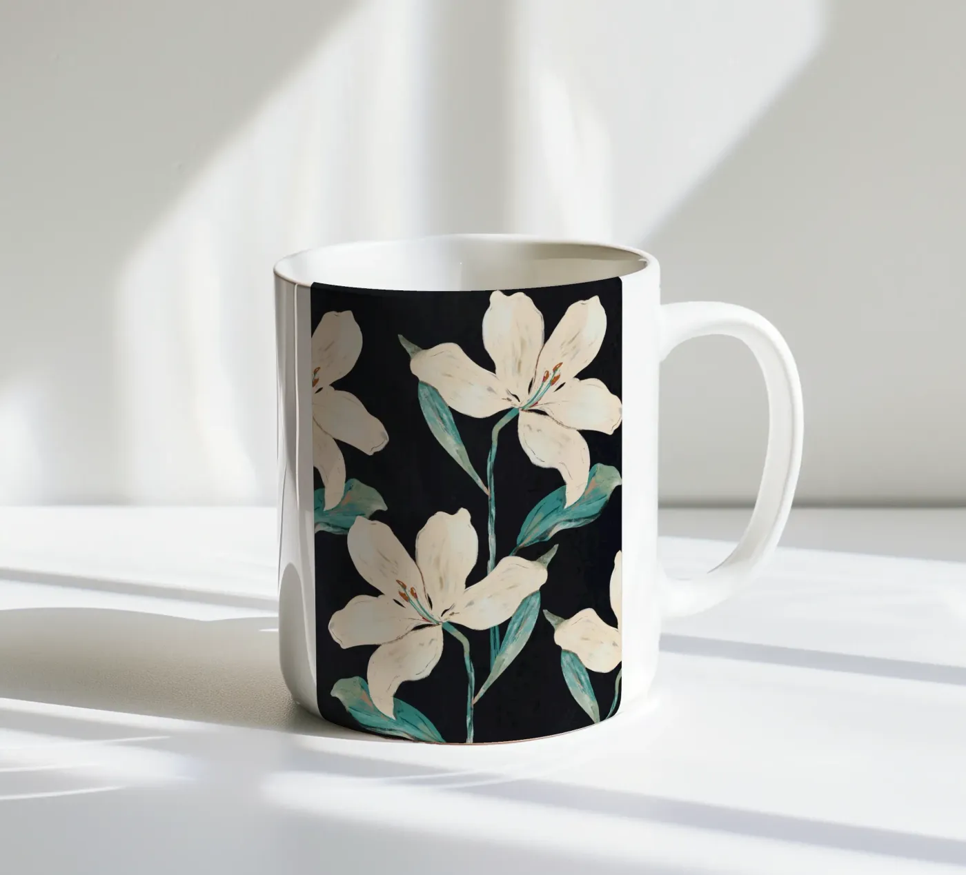 Spring Flowers 8 ceramic mug by ThingDesign
