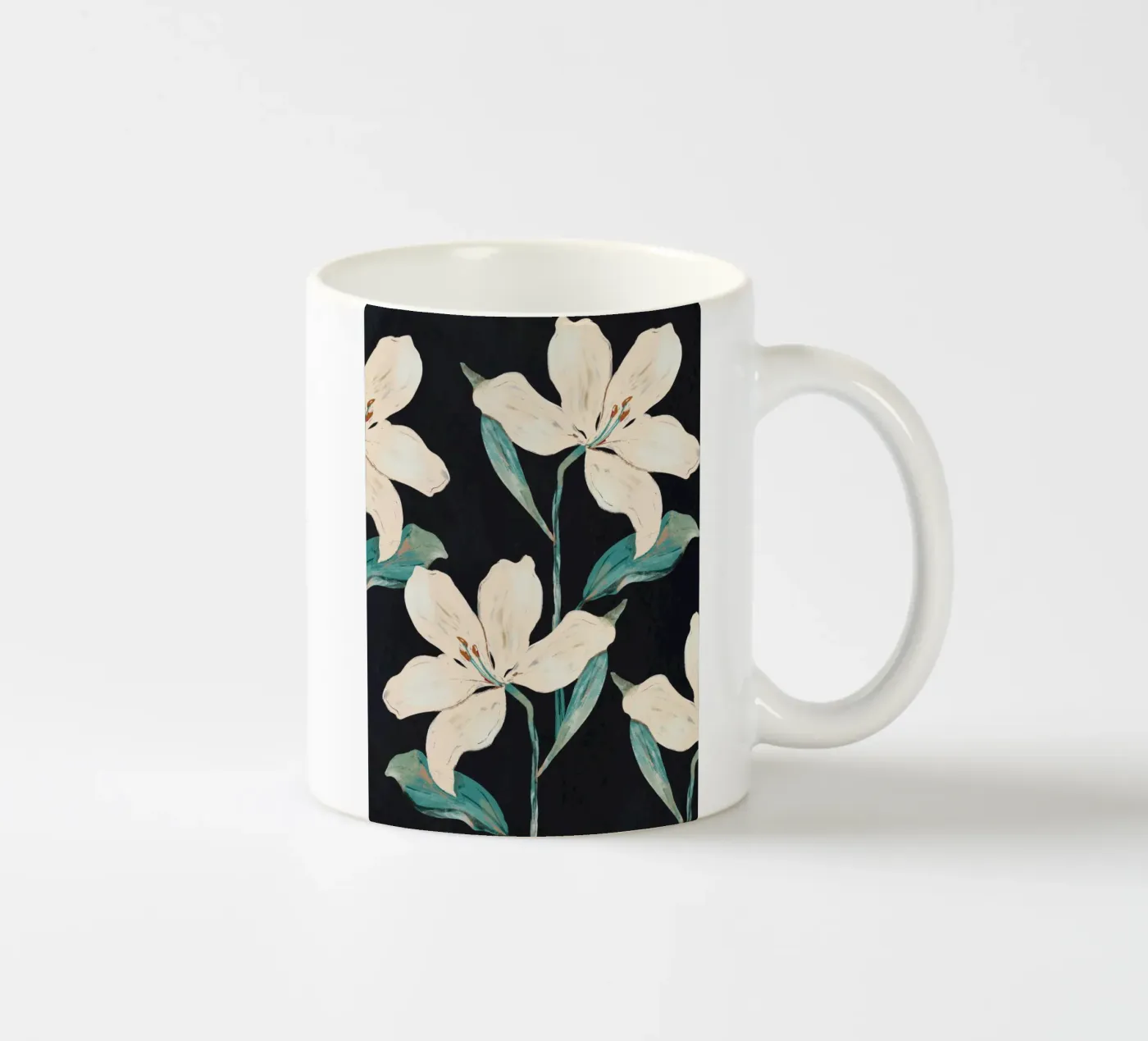 Spring Flowers 8 ceramic mug by ThingDesign