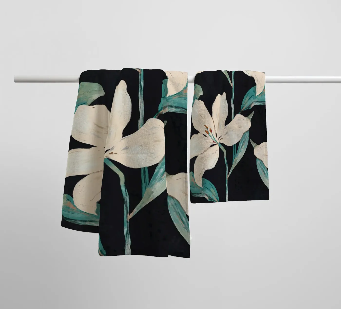 Spring Flowers 8 badhanddoek van ThingDesign