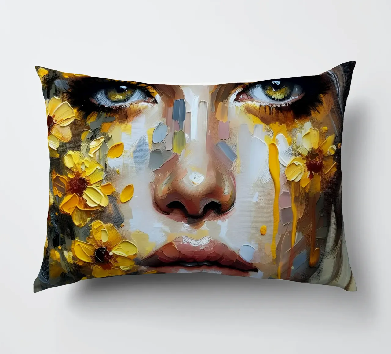 FIORI BOTANICI PITTURA RITRATTO cuscino da ARTOMATIC