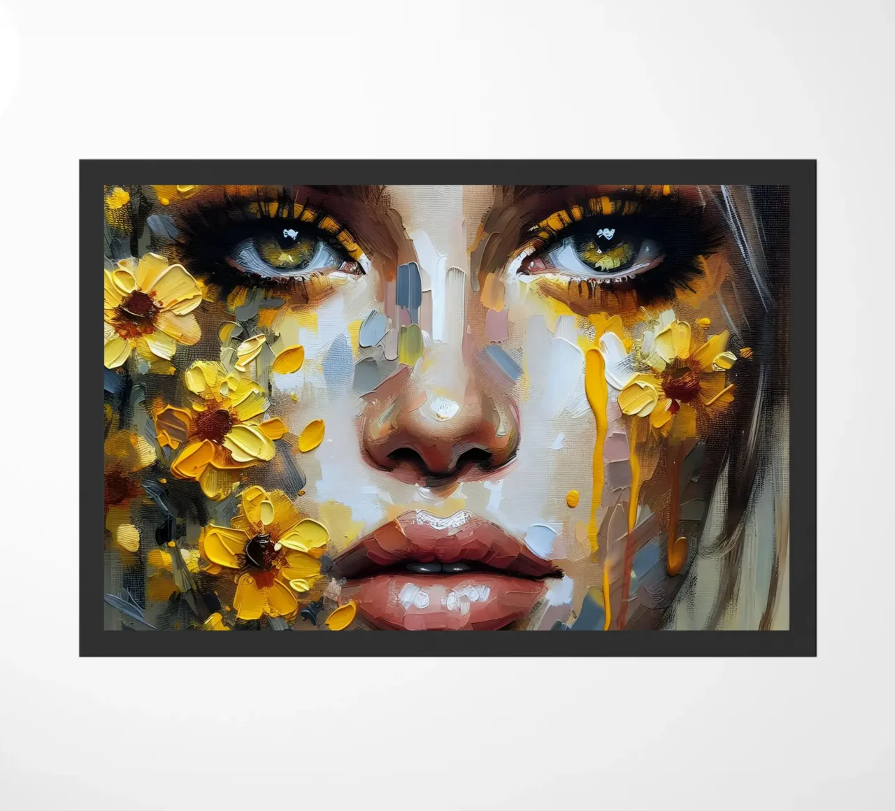 FIORI BOTANICI PITTURA RITRATTO zerbino da ARTOMATIC