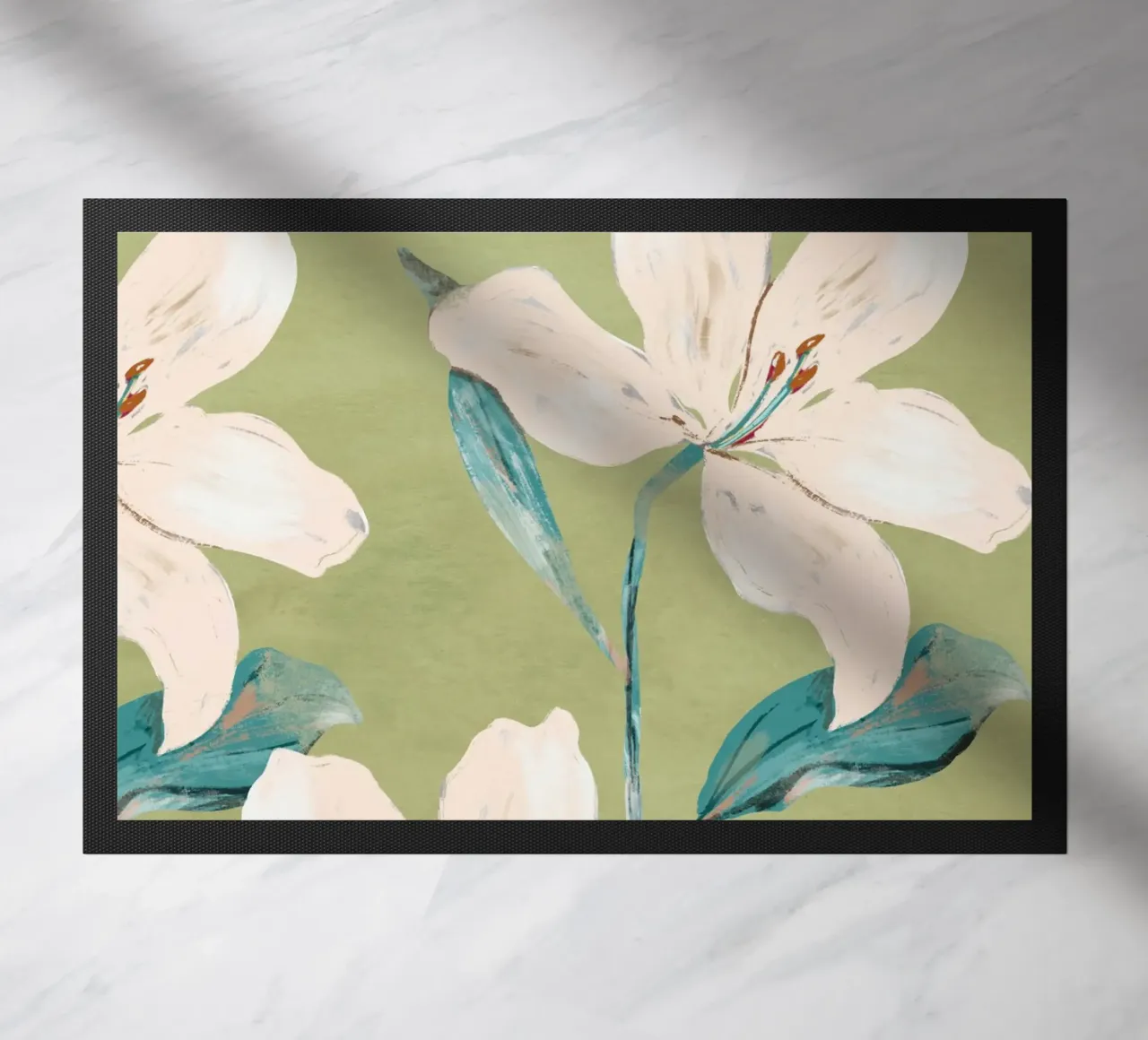 Spring Flowers 4 doormat by ThingDesign