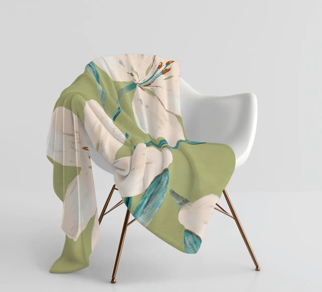 Spring Flowers 4 Fleecedecke von ThingDesign