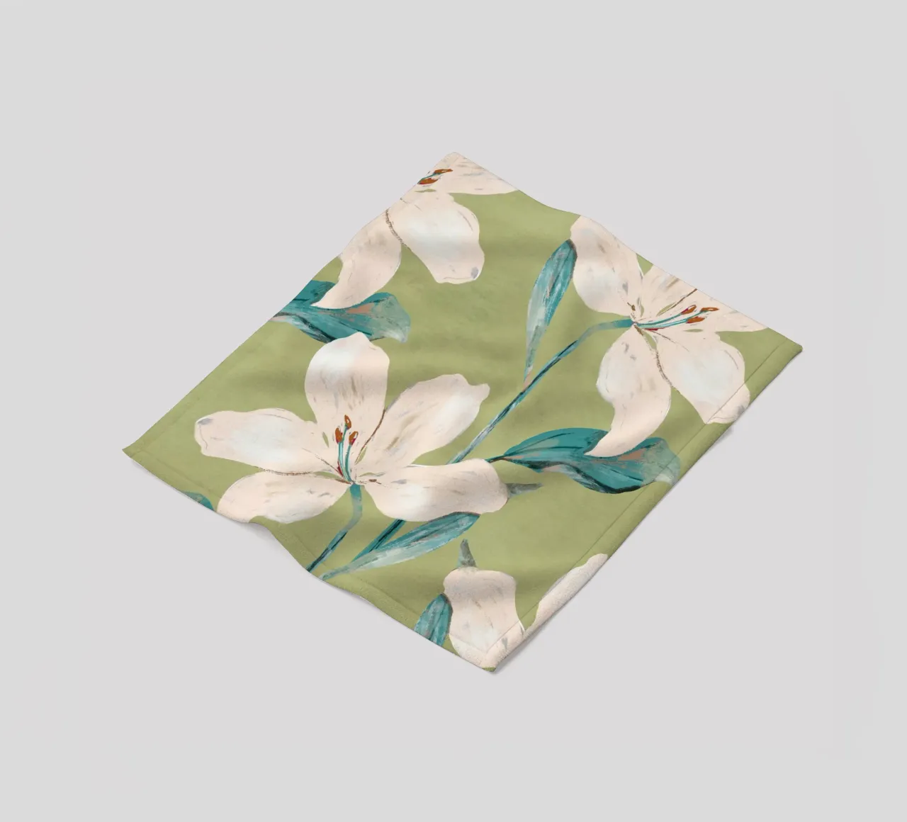 Spring Flowers 4 Fleecedecke von ThingDesign