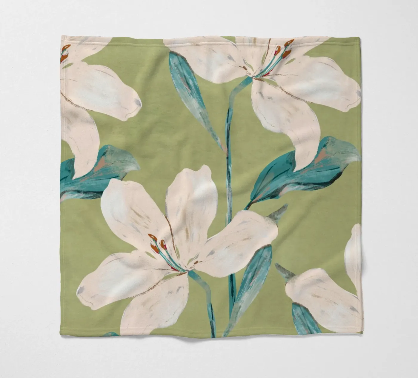 Spring Flowers 4 Fleecedecke von ThingDesign