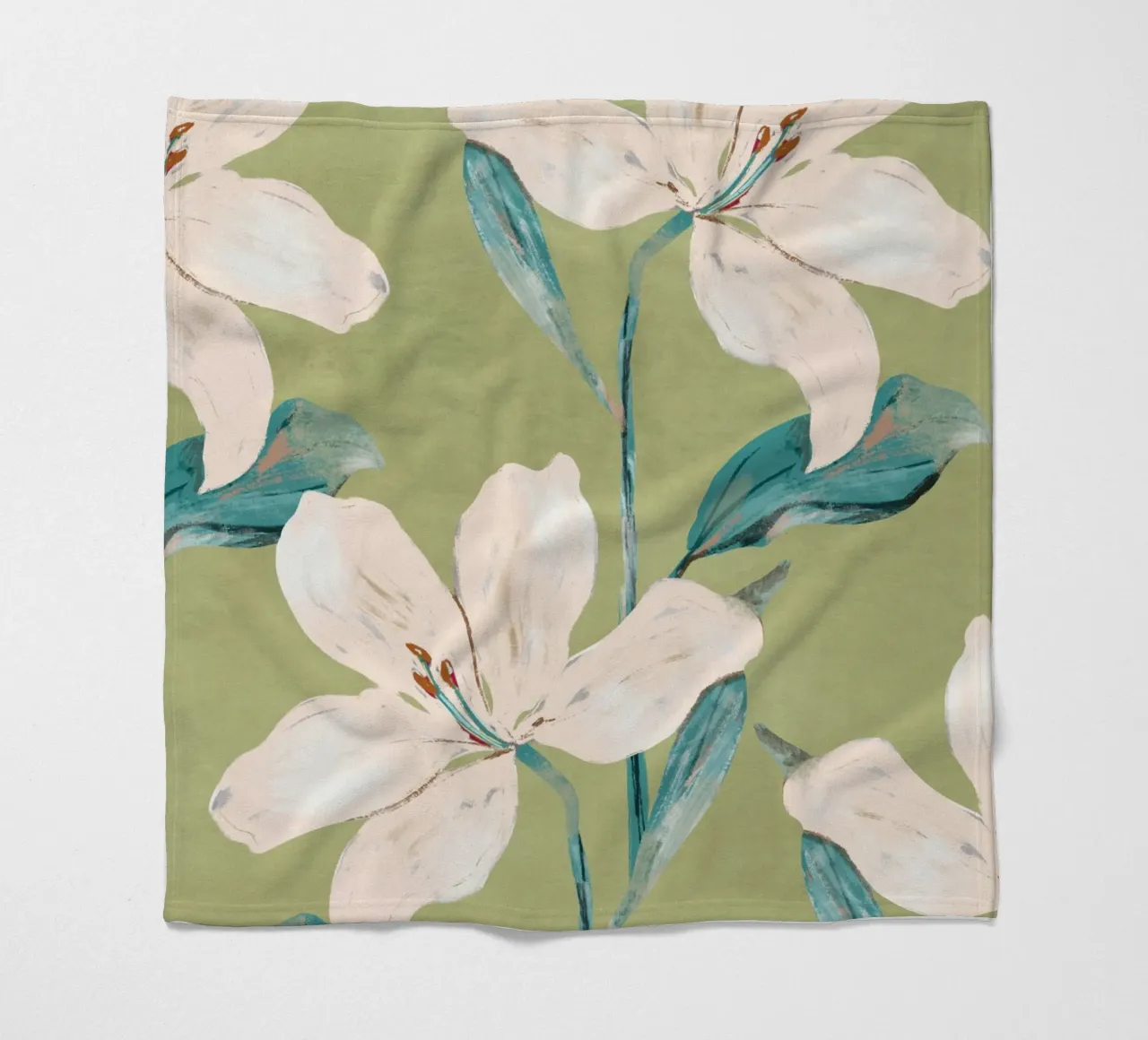 Spring Flowers 4 Fleecedecke von ThingDesign