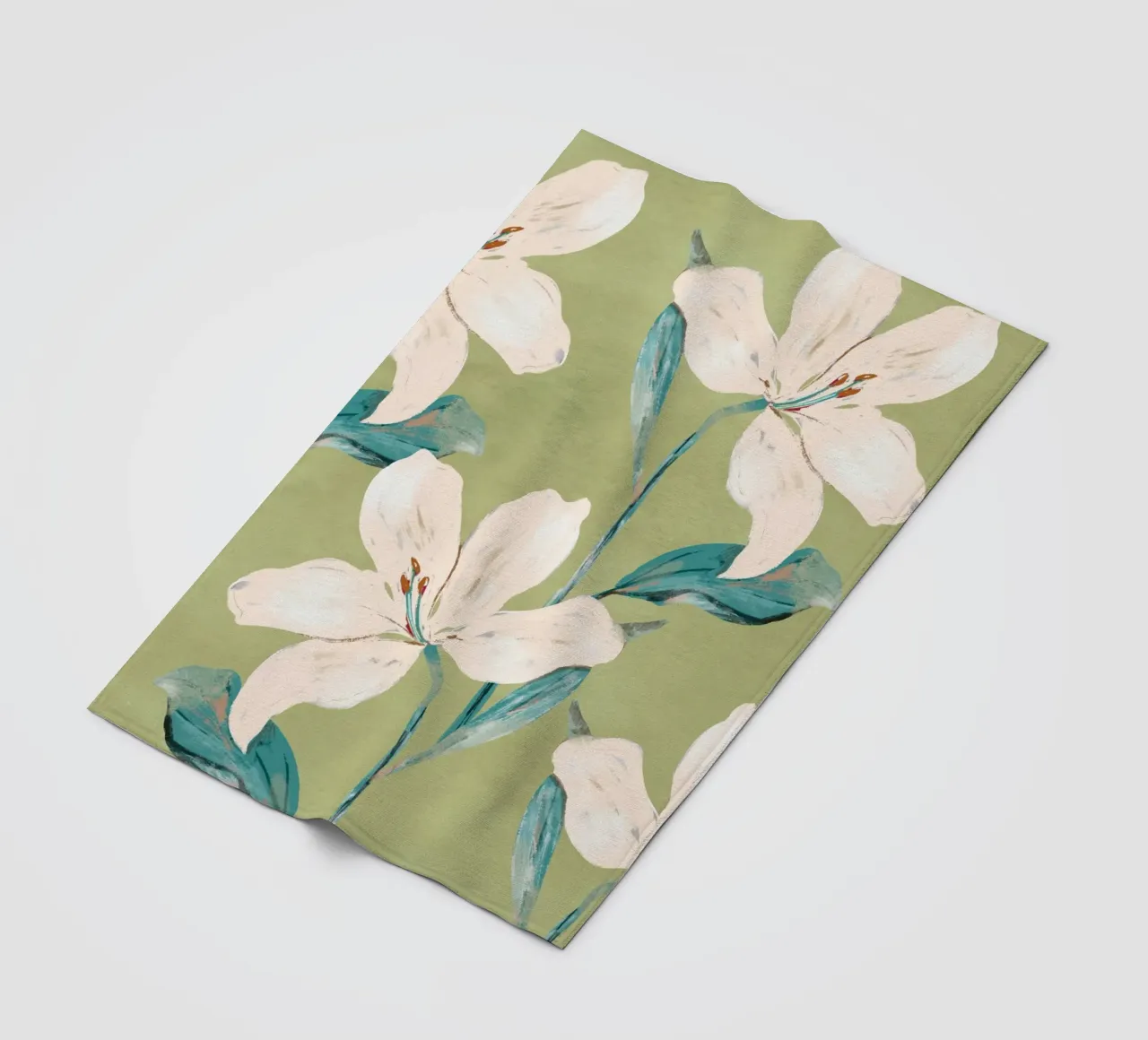 Spring Flowers 4 Fleecedecke von ThingDesign