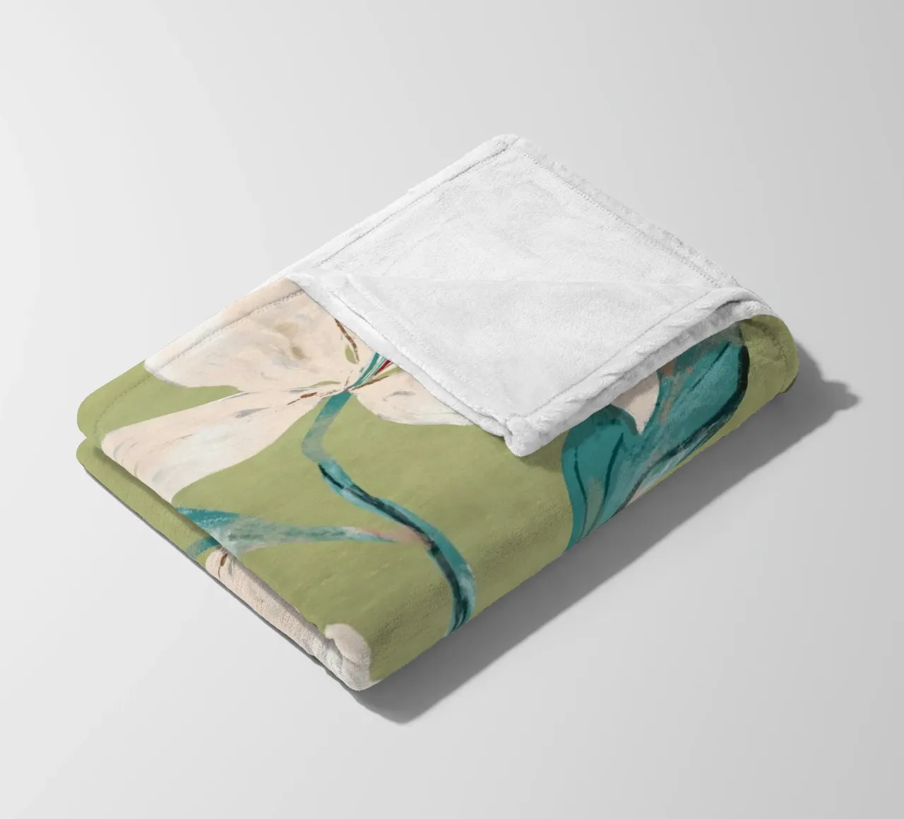 Spring Flowers 4 Fleecedecke von ThingDesign